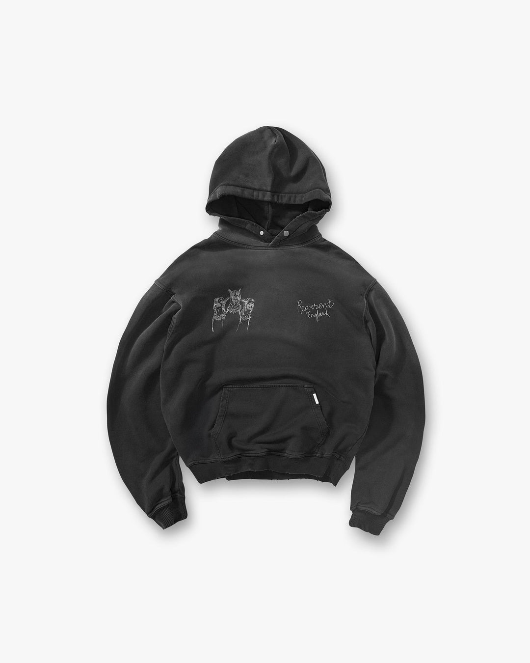 Hand Drawn Thoroughbred Dogs Hoodie Represent оригінал – Купити в Україні – боковий вид
