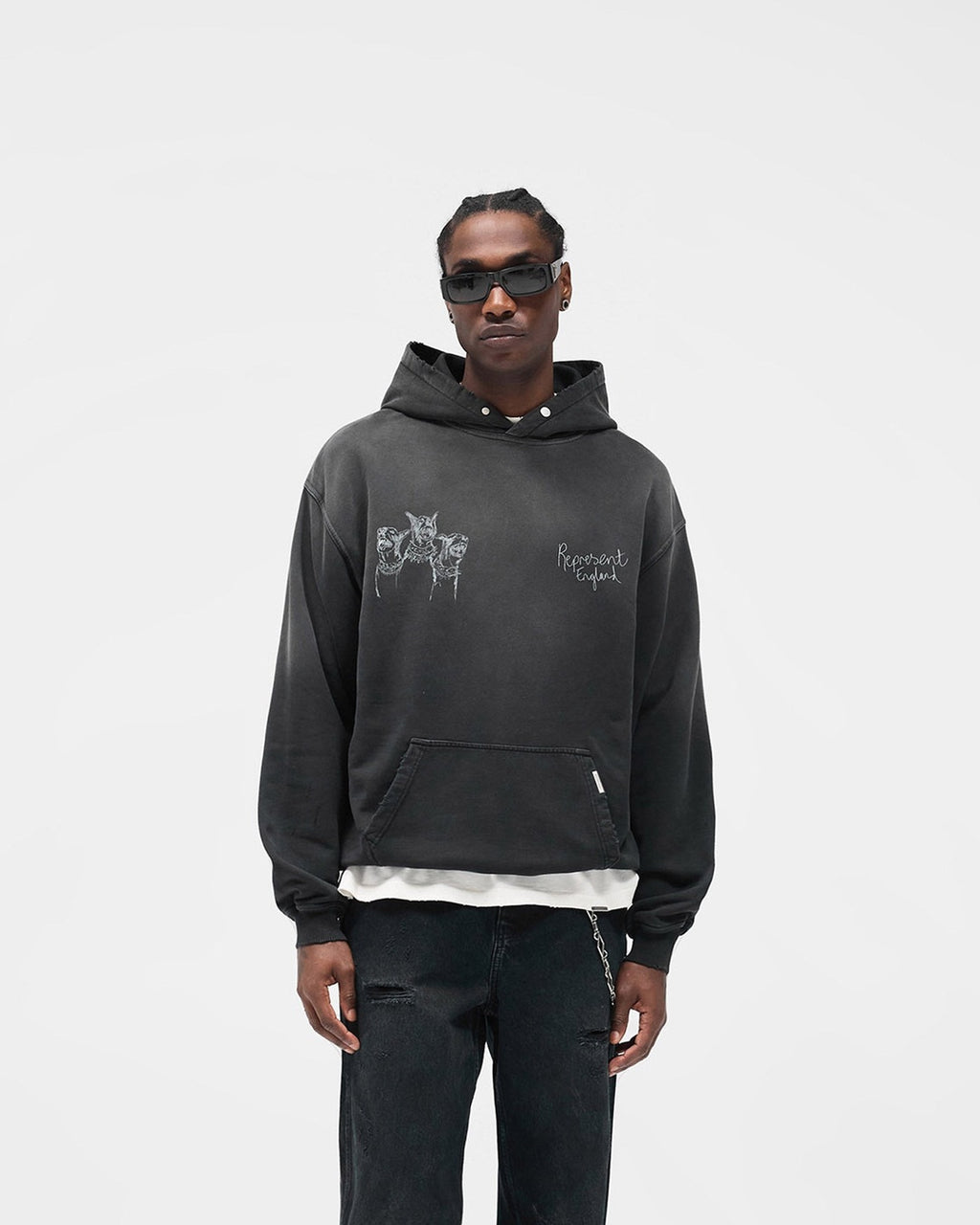 Hand Drawn Thoroughbred Dogs Hoodie Represent оригінал – Купити в Україні – детальний вид