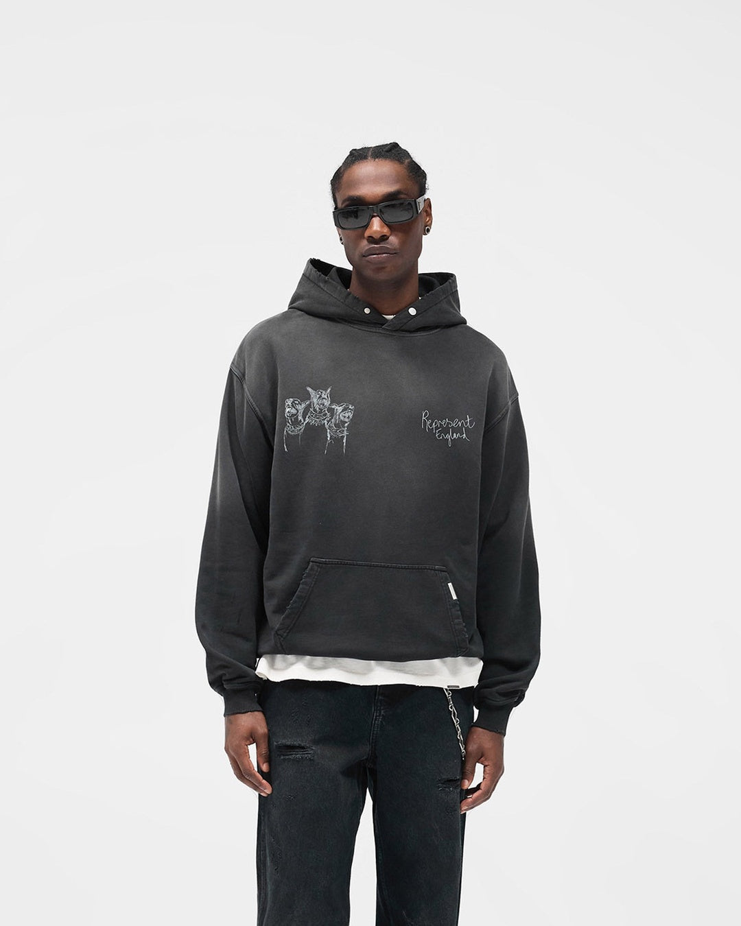 Hand Drawn Thoroughbred Dogs Hoodie Represent оригінал – Купити в Україні – детальний вид