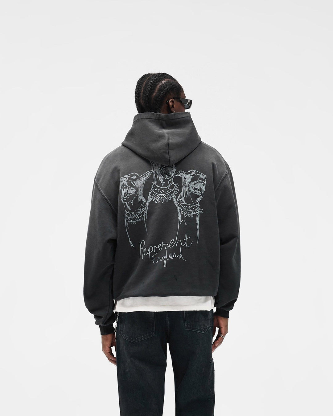 Hand Drawn Thoroughbred Dogs Hoodie Represent оригінал – Купити в Україні – збільшений вид