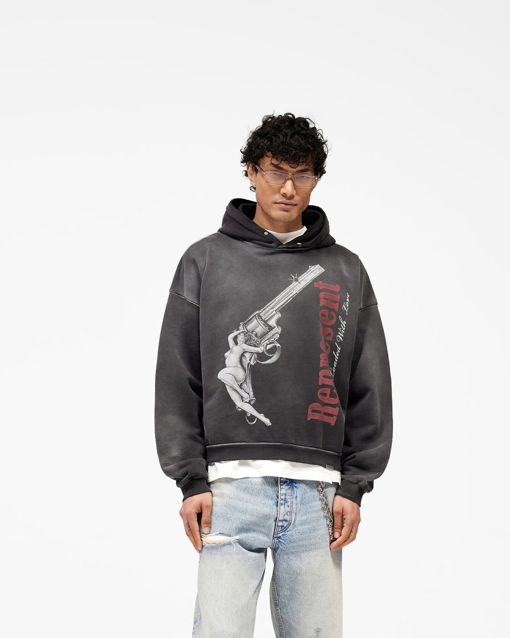 Loaded With Love Hoodie Represent оригінал – Купити в Україні – вид ззаду