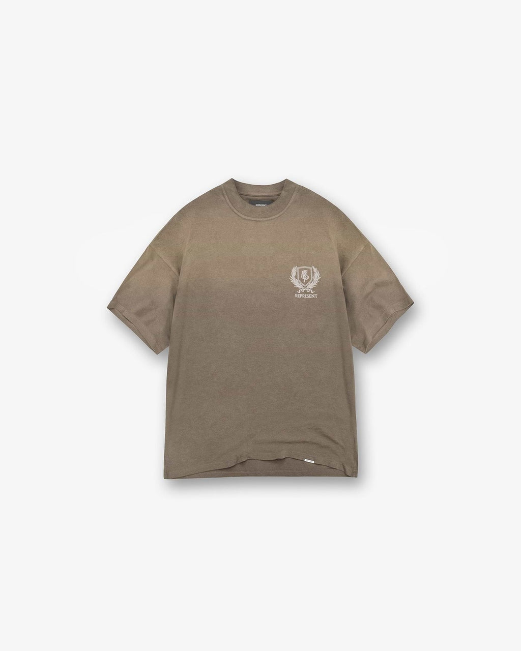 Crest Dark Taupe T-Shirt Represent оригінал – Купити в Україні – боковий вид