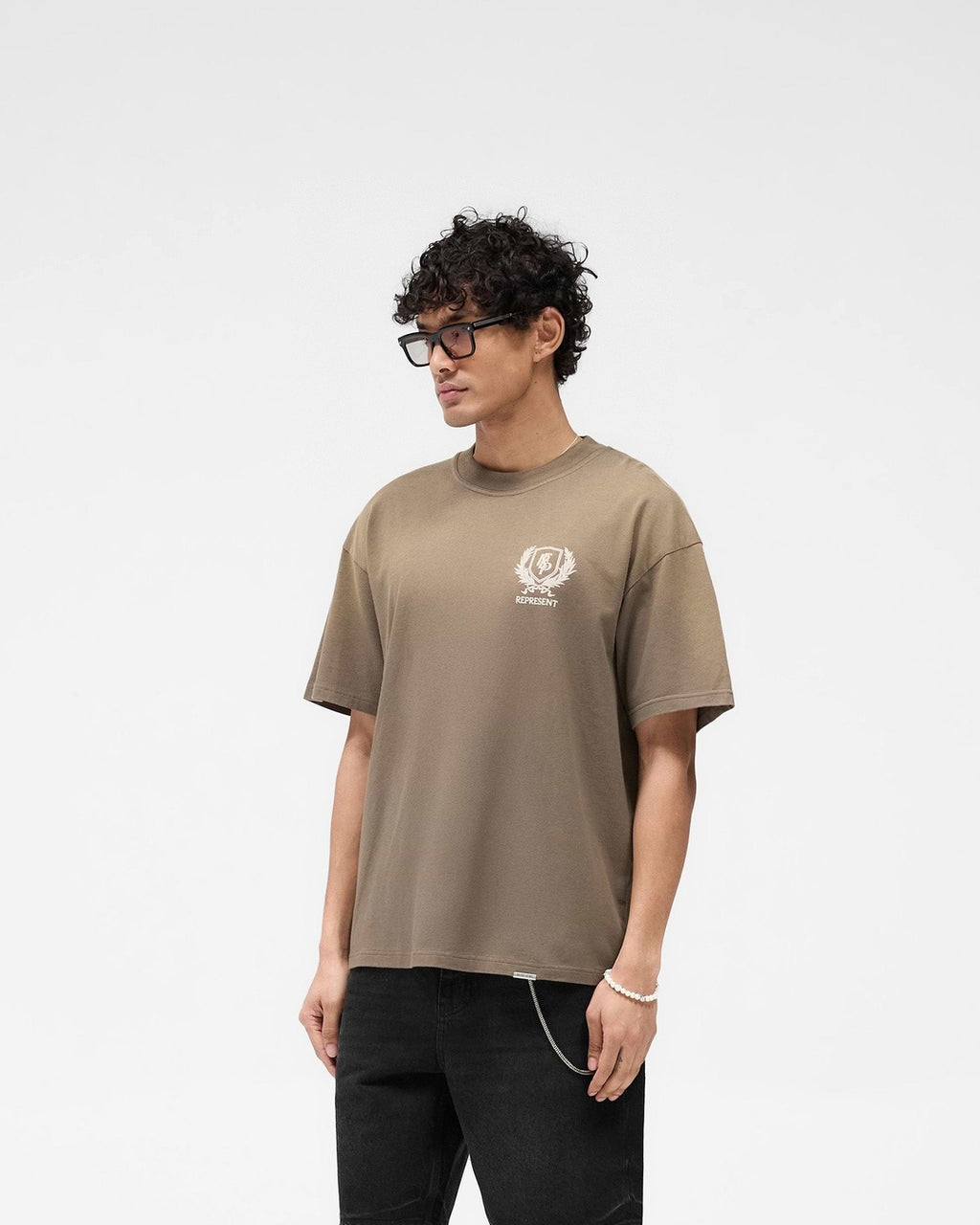 Crest Dark Taupe T-Shirt Represent оригінал – Купити в Україні – детальний вид