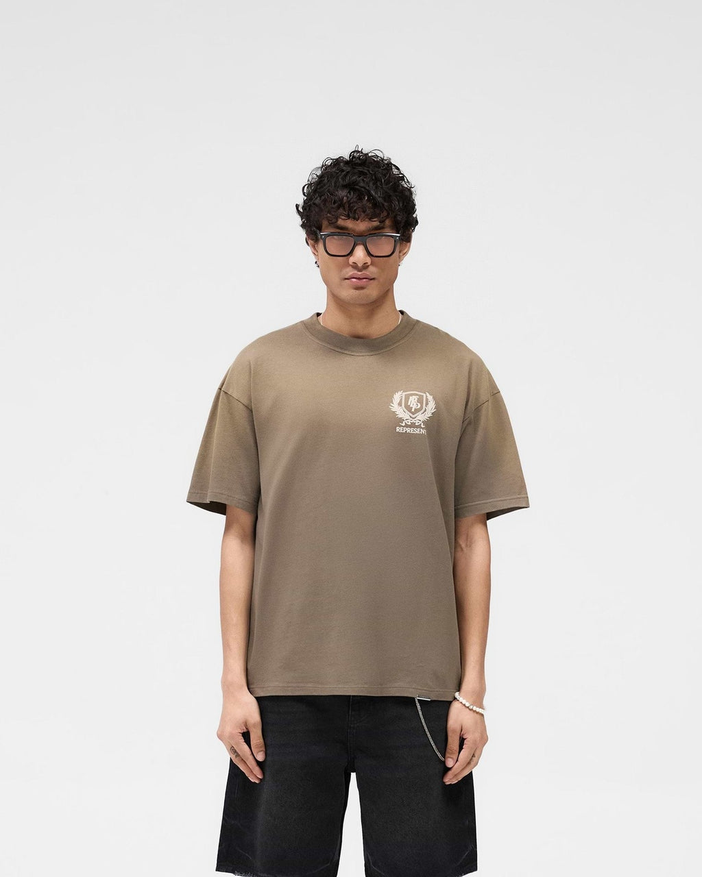 Crest Dark Taupe T-Shirt Represent оригінал – Купити в Україні – збільшений вид