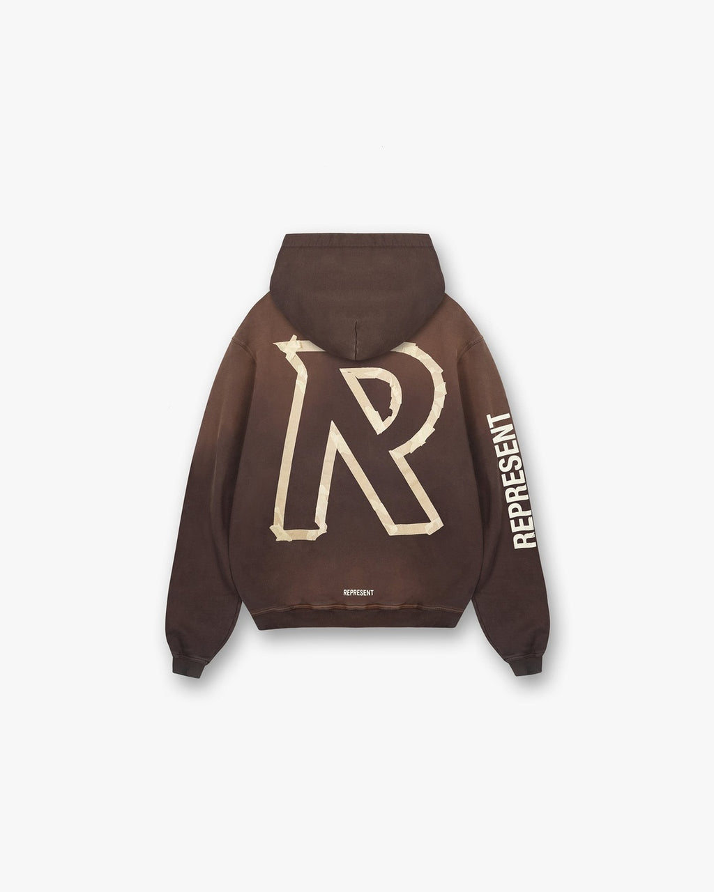 Masking Tape Cedar Initial Hoodie Represent оригінал – Купити в Україні – вид ззаду