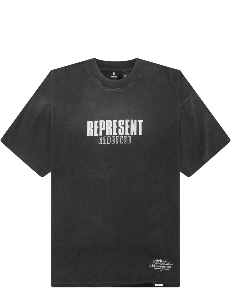 Godspeed Aged Black T-Shirt Represent оригінал – Купити в Україні