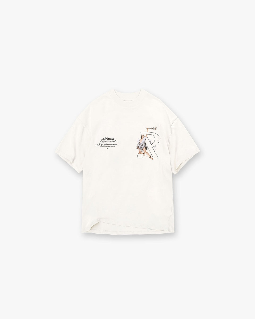 Hermes Flat White T-Shirt Represent оригінал – Купити в Україні – боковий вид