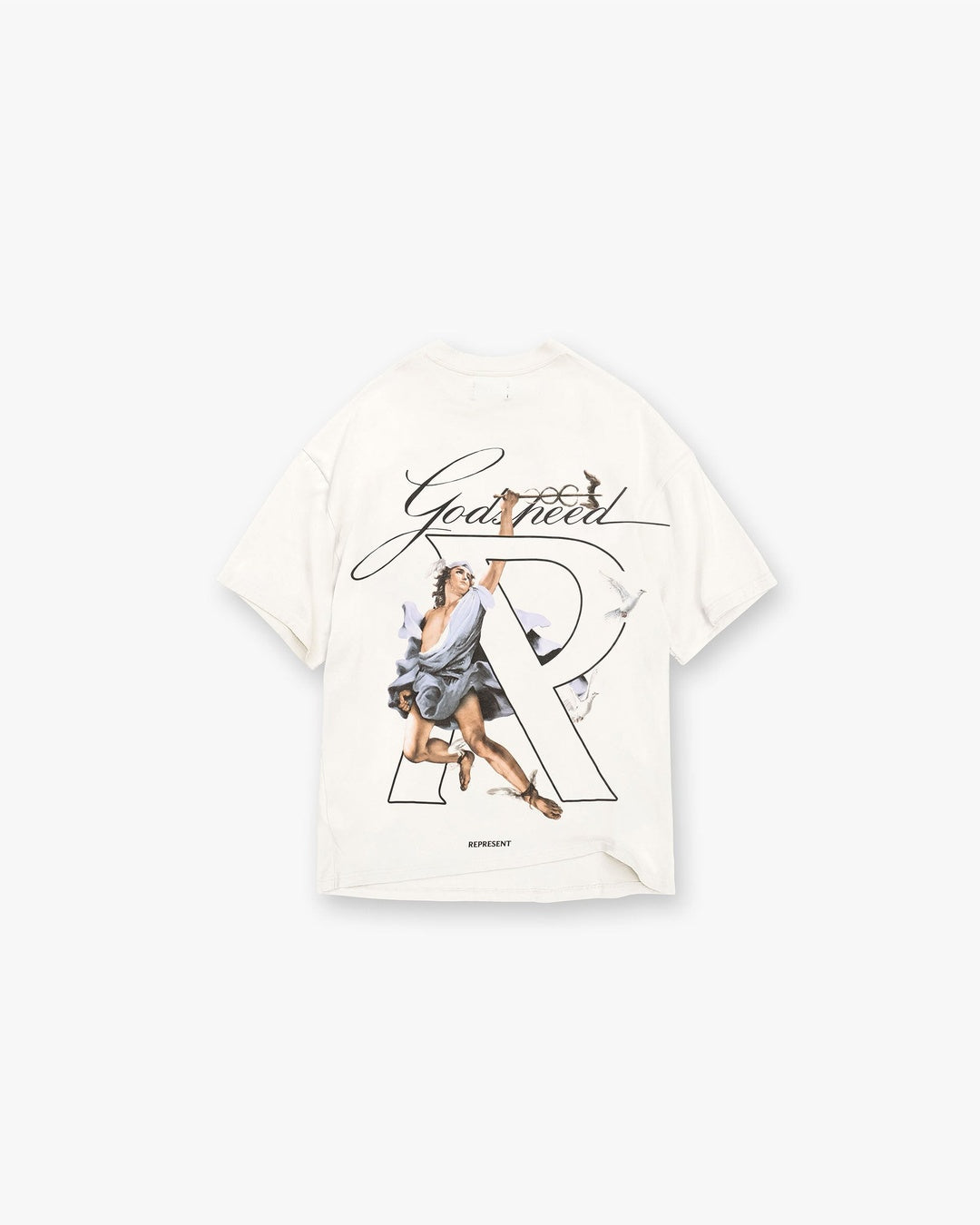 Hermes Flat White T-Shirt Represent оригінал – Купити в Україні – вид ззаду