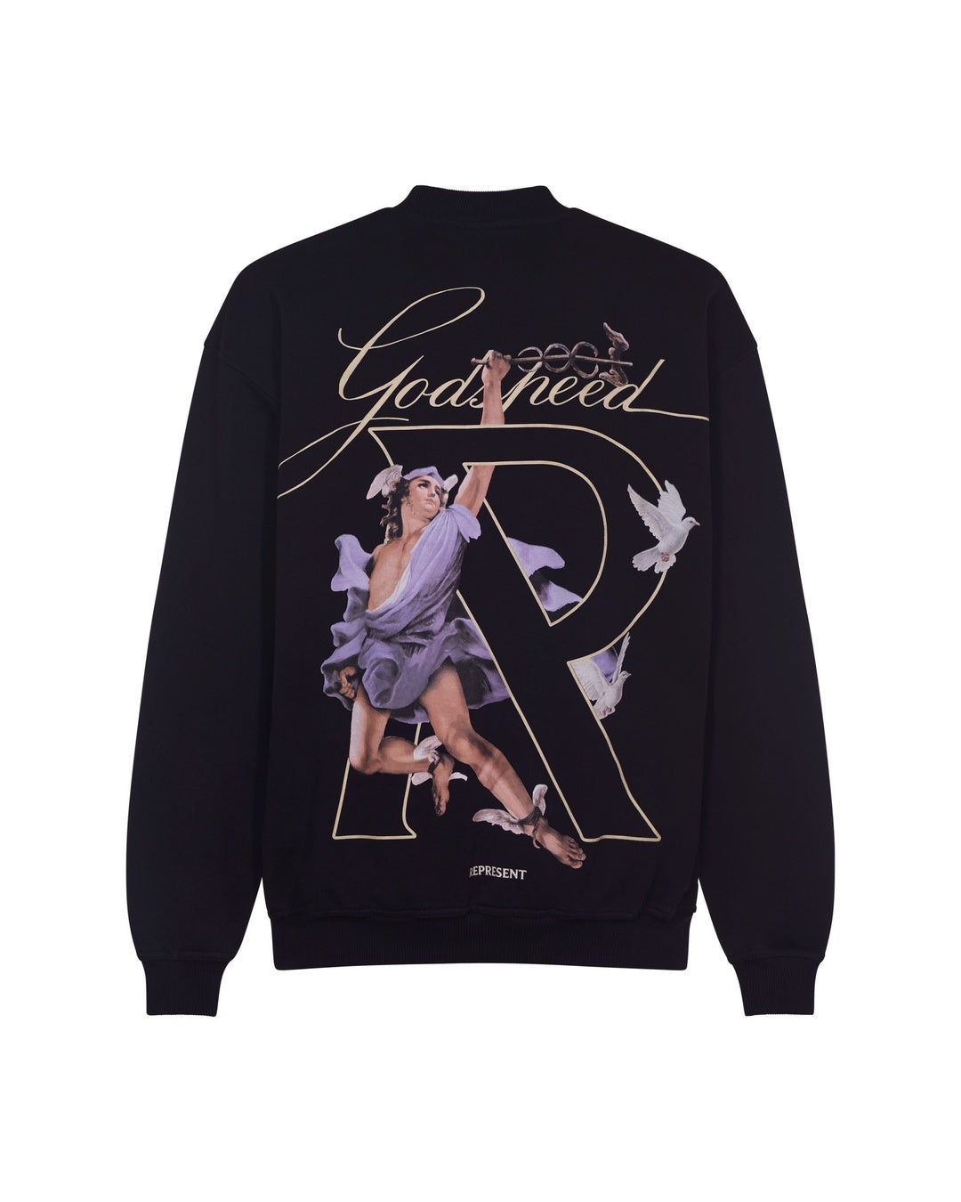 Hermes Jet Black Sweatshirt Represent оригінал – Купити в Україні – вид ззаду