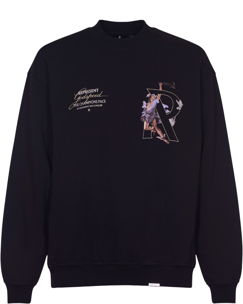 Hermes Jet Black Sweatshirt Represent оригінал – Купити в Україні