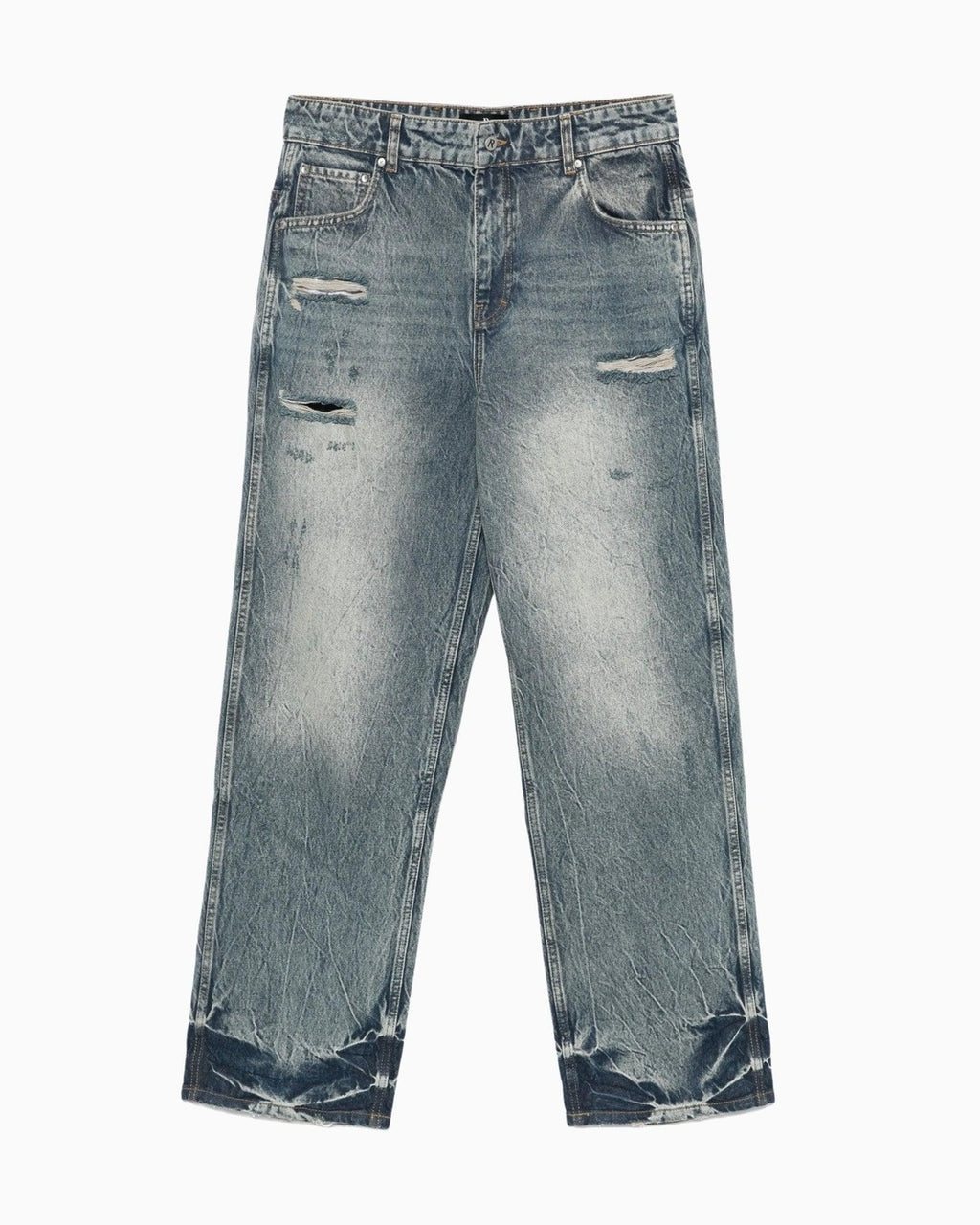 R3 Distressed Baggy Denim Represent оригінал – Купити в Україні – боковий вид