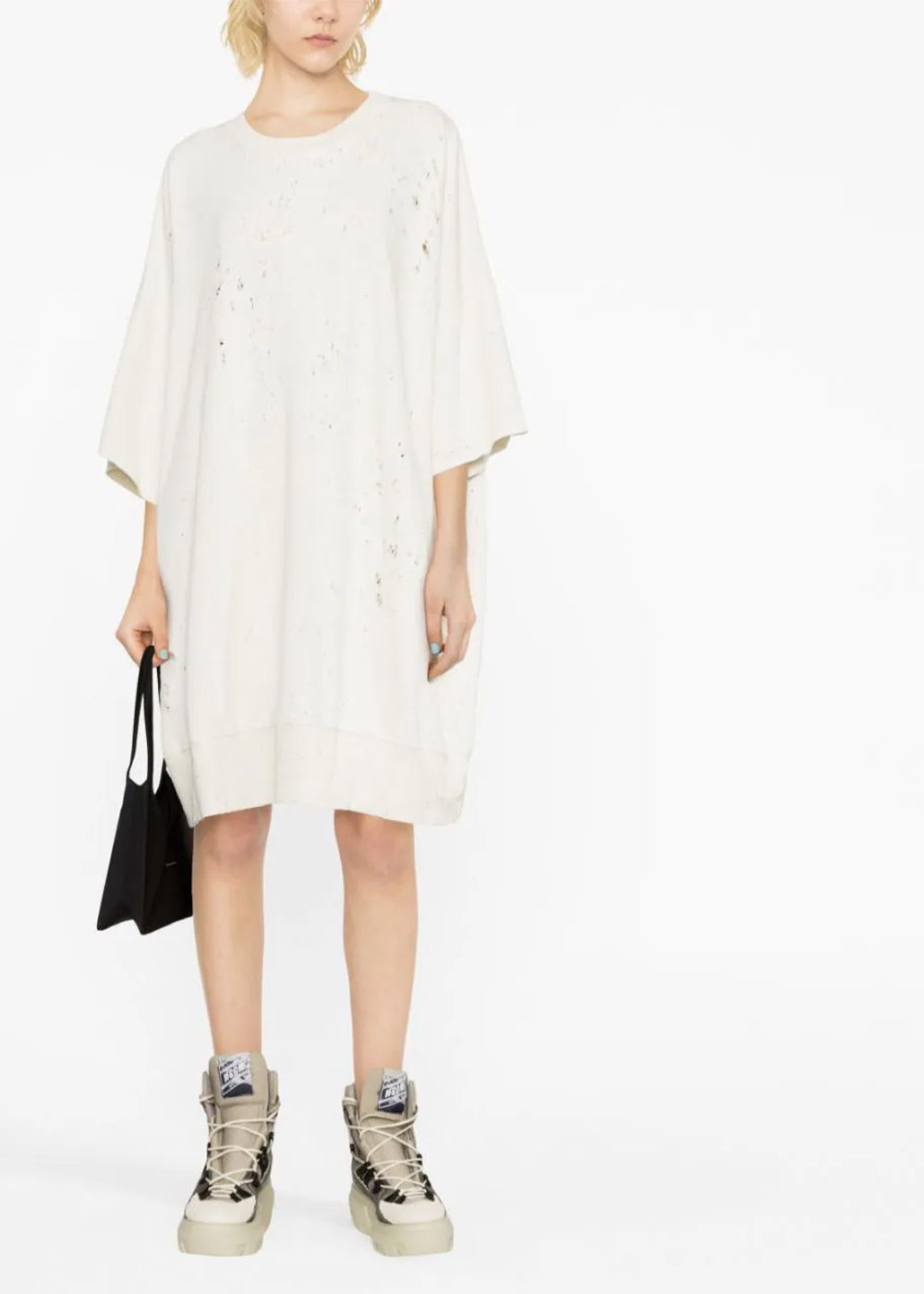 White Distressed Sweatshirt Maison margiela оригінал – Купити в Україні – вид ззаду