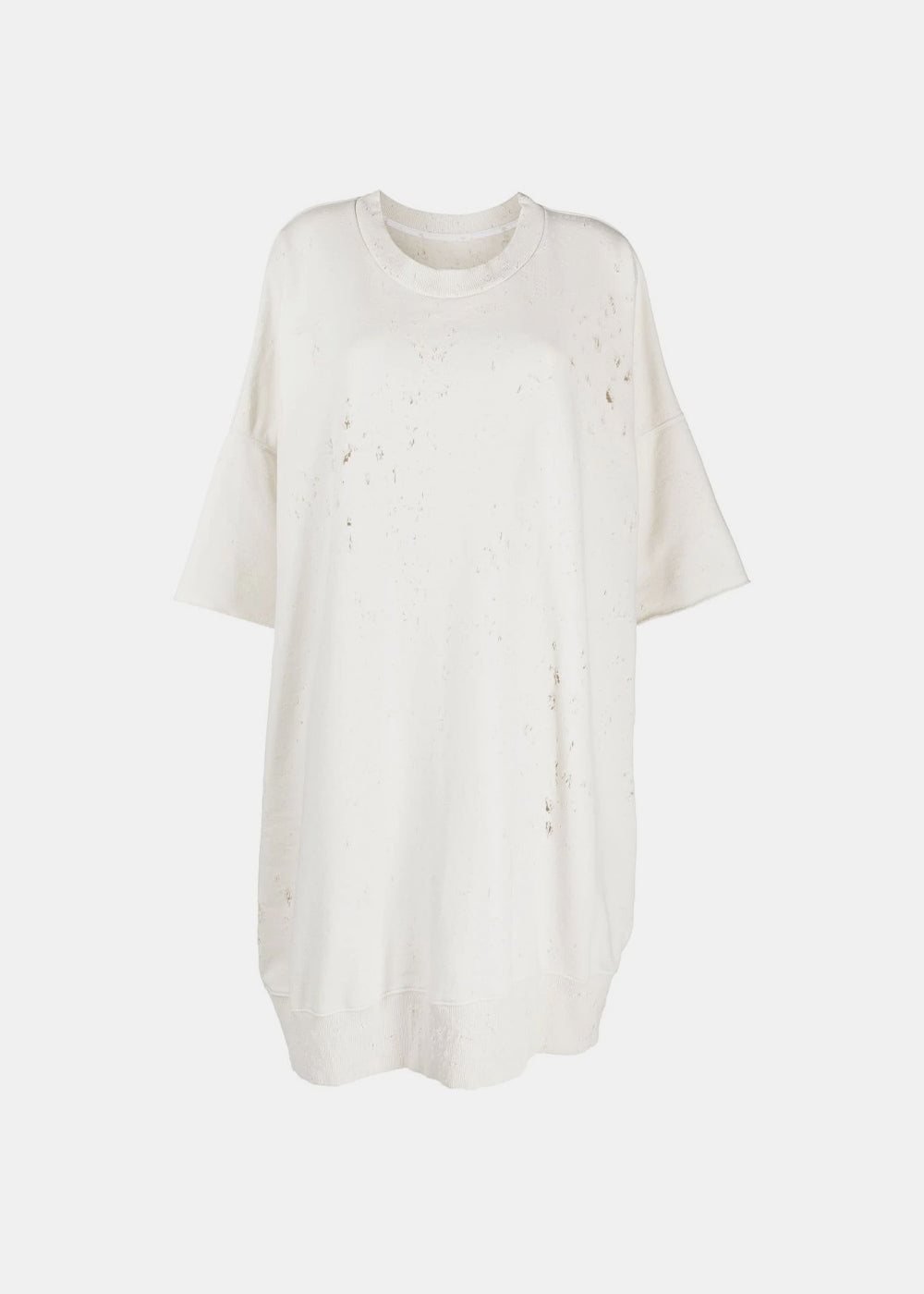 White Distressed Sweatshirt Maison margiela оригінал – Купити в Україні – боковий вид