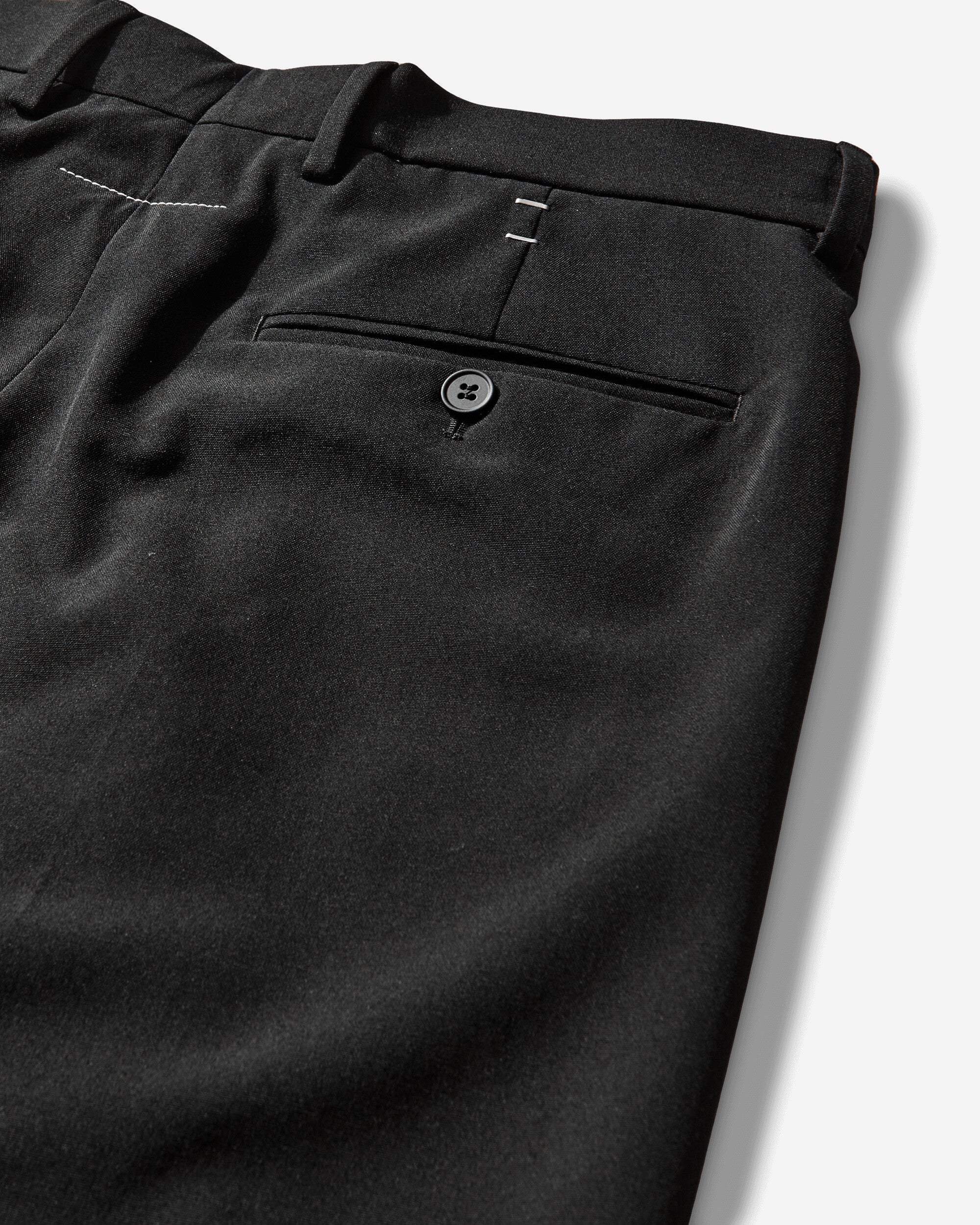 Оригінальна Mens Stapled Wool Trousers Black Maison margiela – детальний вид