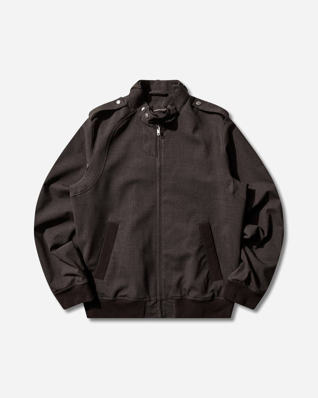 Оригінальна Mens Bomber Jacket Deep Brown Maison margiela – боковий вид