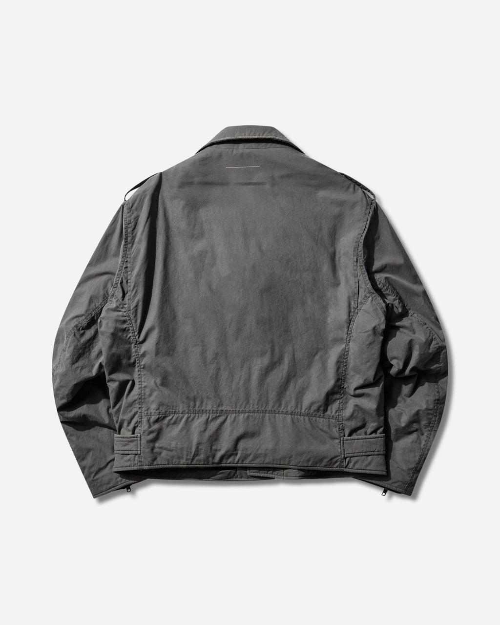 Оригінальна Mens Cotton-Viscose Biker Jacket Anthracite Maison margiela – вид ззаду