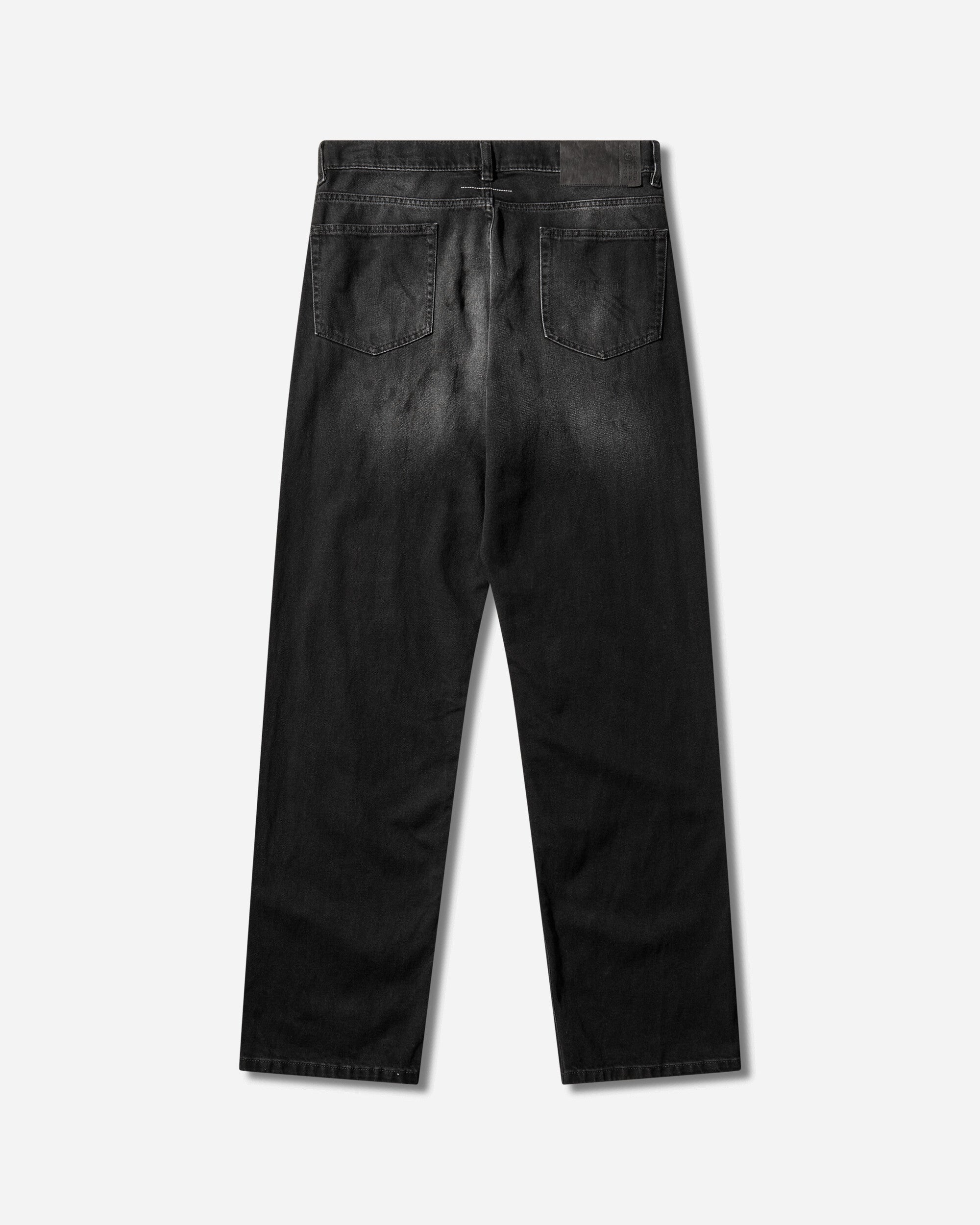 Оригінальна Mens Straight-Leg Jeans Black Maison margiela – вид ззаду