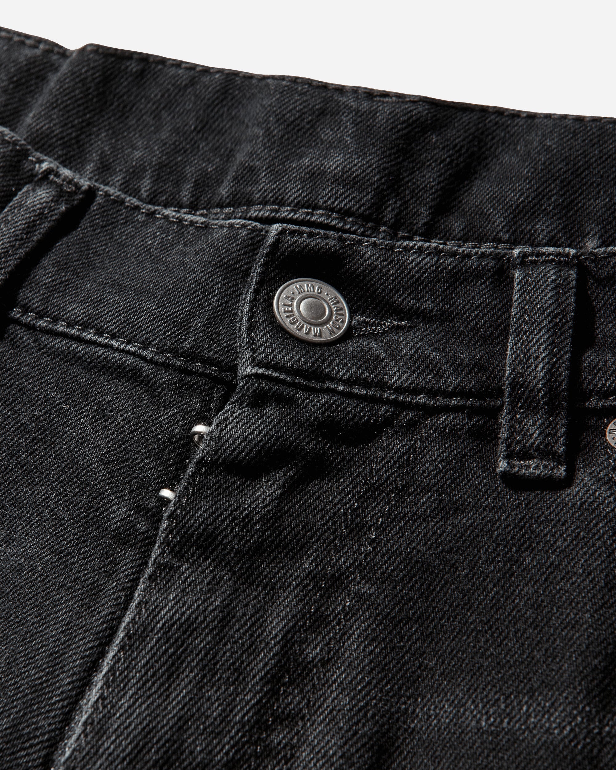 Оригінальна Mens Straight-Leg Jeans Black Maison margiela – збільшений вид