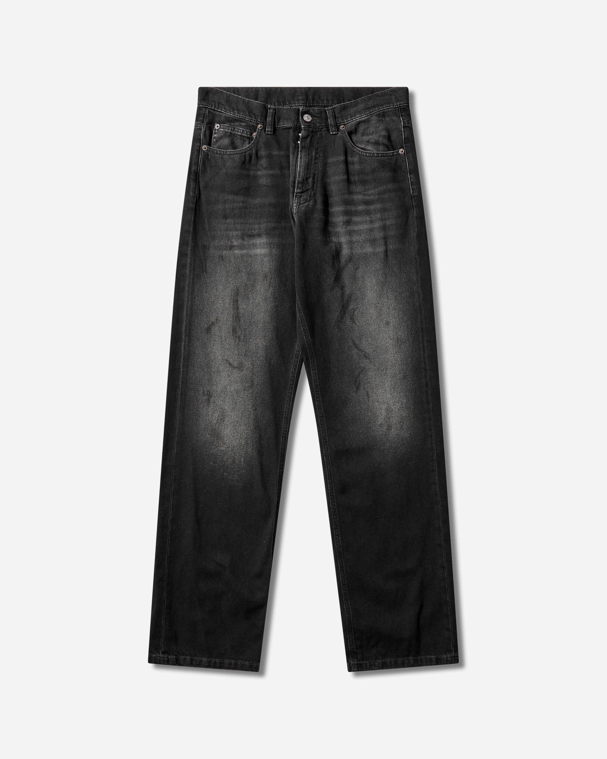 Оригінальна Mens Straight-Leg Jeans Black Maison margiela – боковий вид