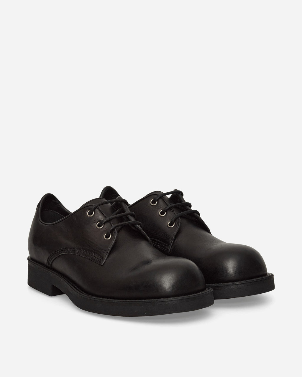 Leather Derby Shoes Black Maison margiela оригінал – Купити в Україні – вид ззаду