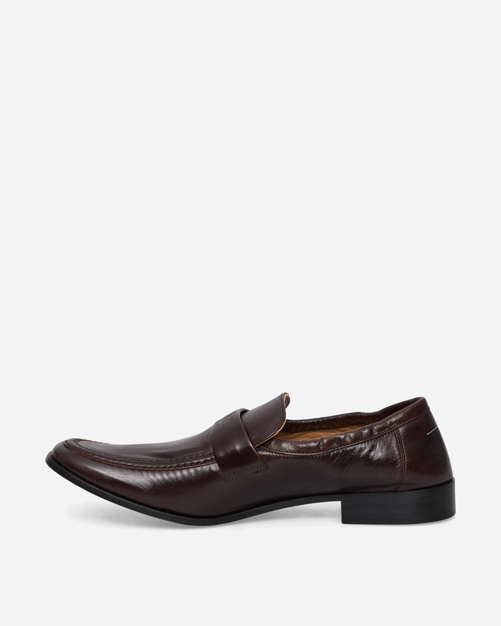 Оригінальна Mens Swing-Toe Leather Loafers Brown Maison margiela – детальний вид