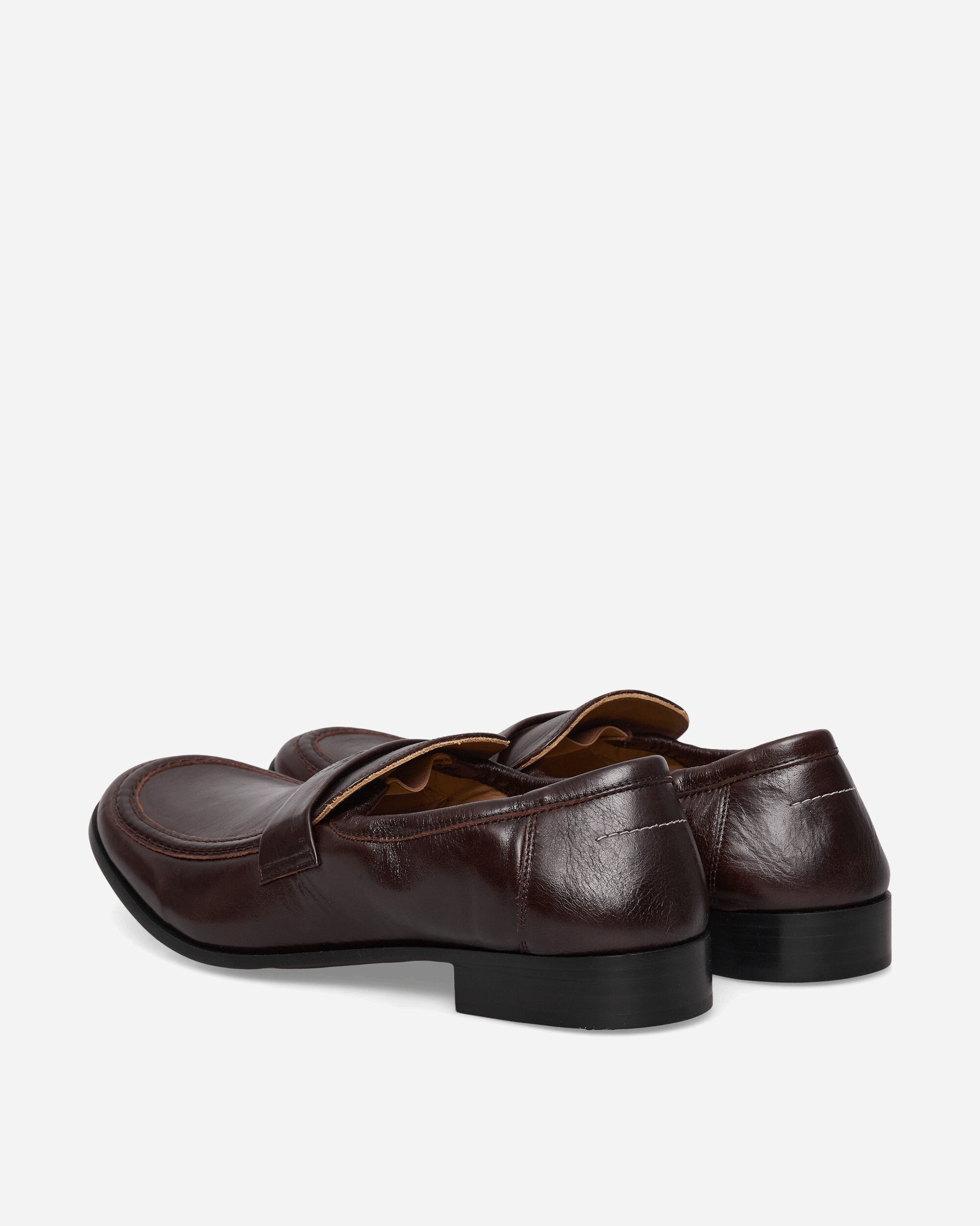 Оригінальна Mens Swing-Toe Leather Loafers Brown Maison margiela – збільшений вид
