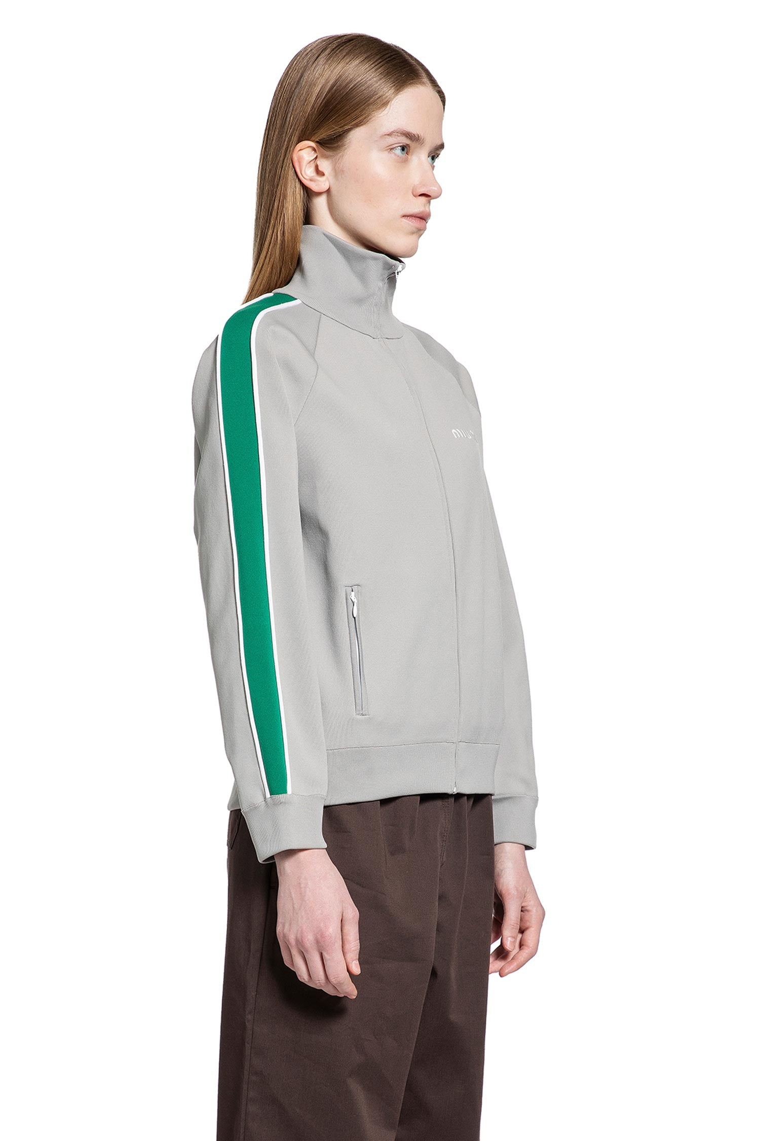 Оригінальна Zip-Up Sweatshirt Miu miu – детальний вид