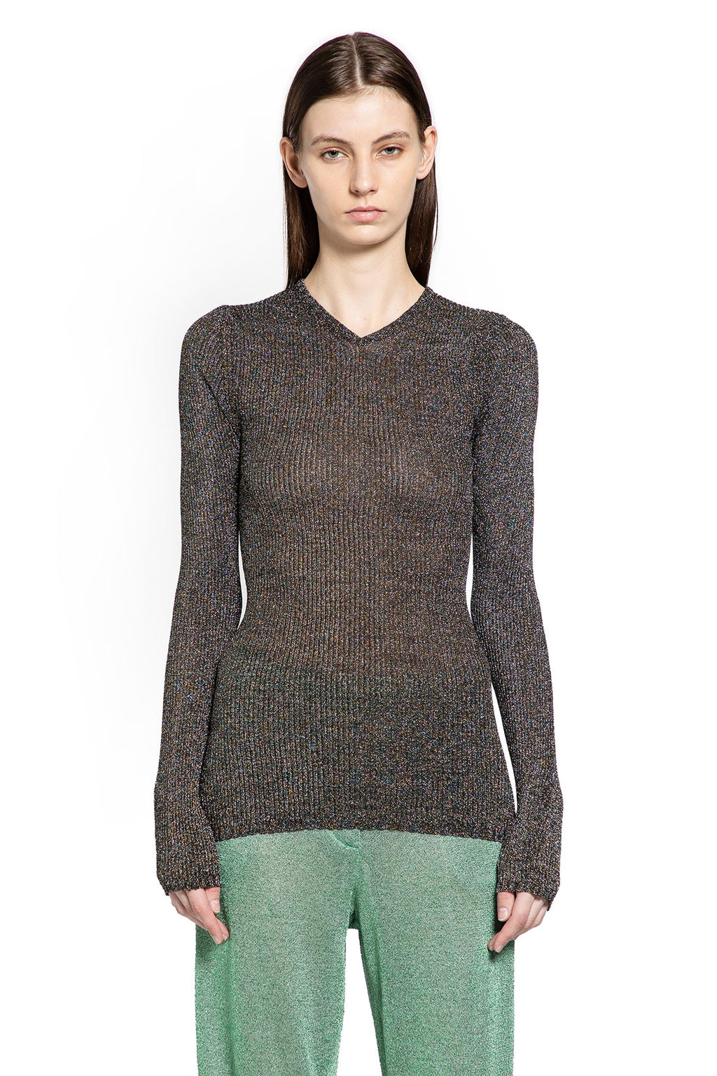 Lurex V-Neck Sweater Miu miu оригінал – Купити в Україні – вид ззаду