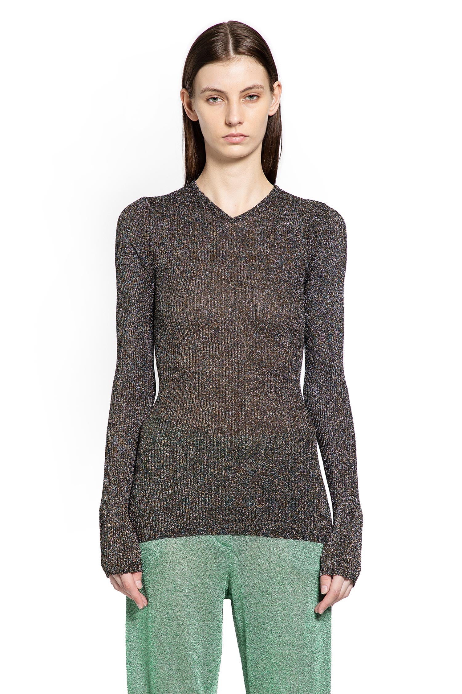 Lurex V-Neck Sweater Miu miu оригінал – Купити в Україні – вид ззаду
