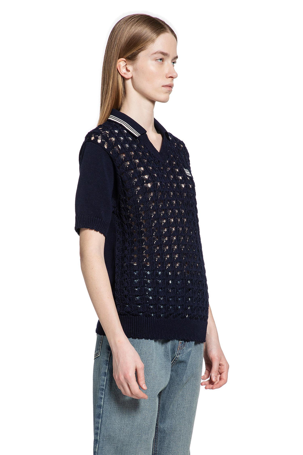 Оригінальна Knit Polo Shirt Miu miu – детальний вид