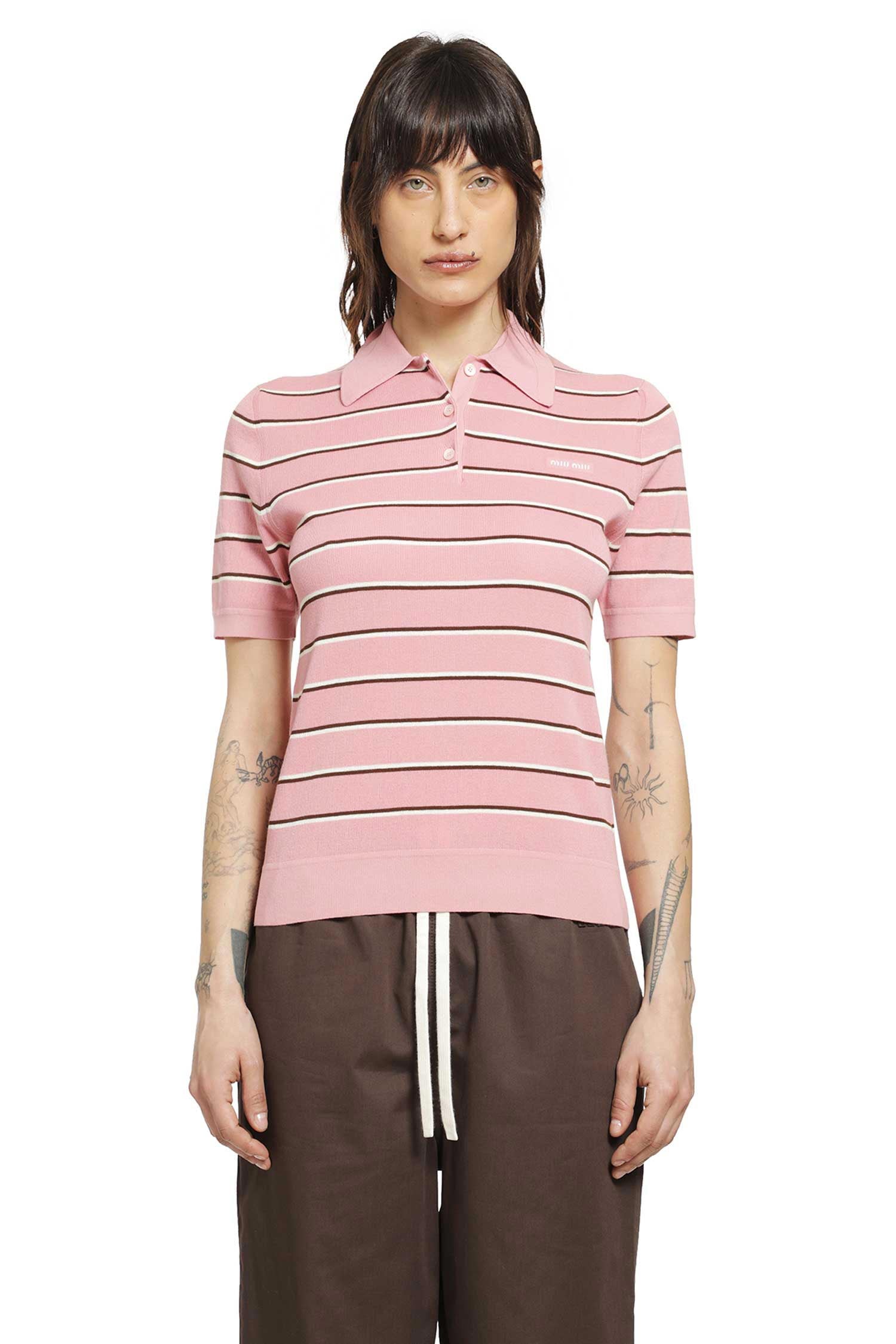 Оригінальна Short-Sleeve Polo Miu miu – вид ззаду