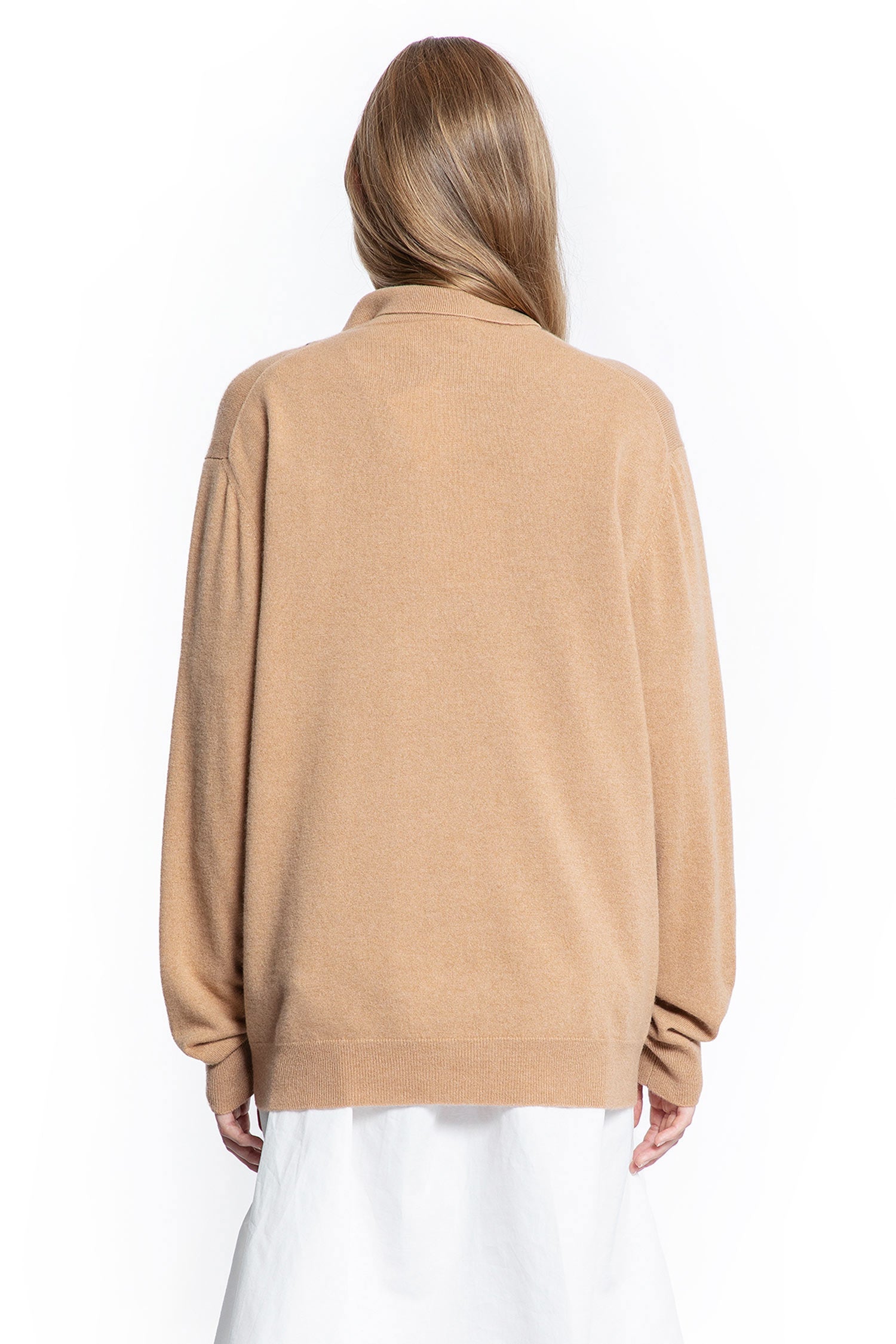 Оригінальна Argyle Cashmere Polo Sweater Miu miu – збільшений вид