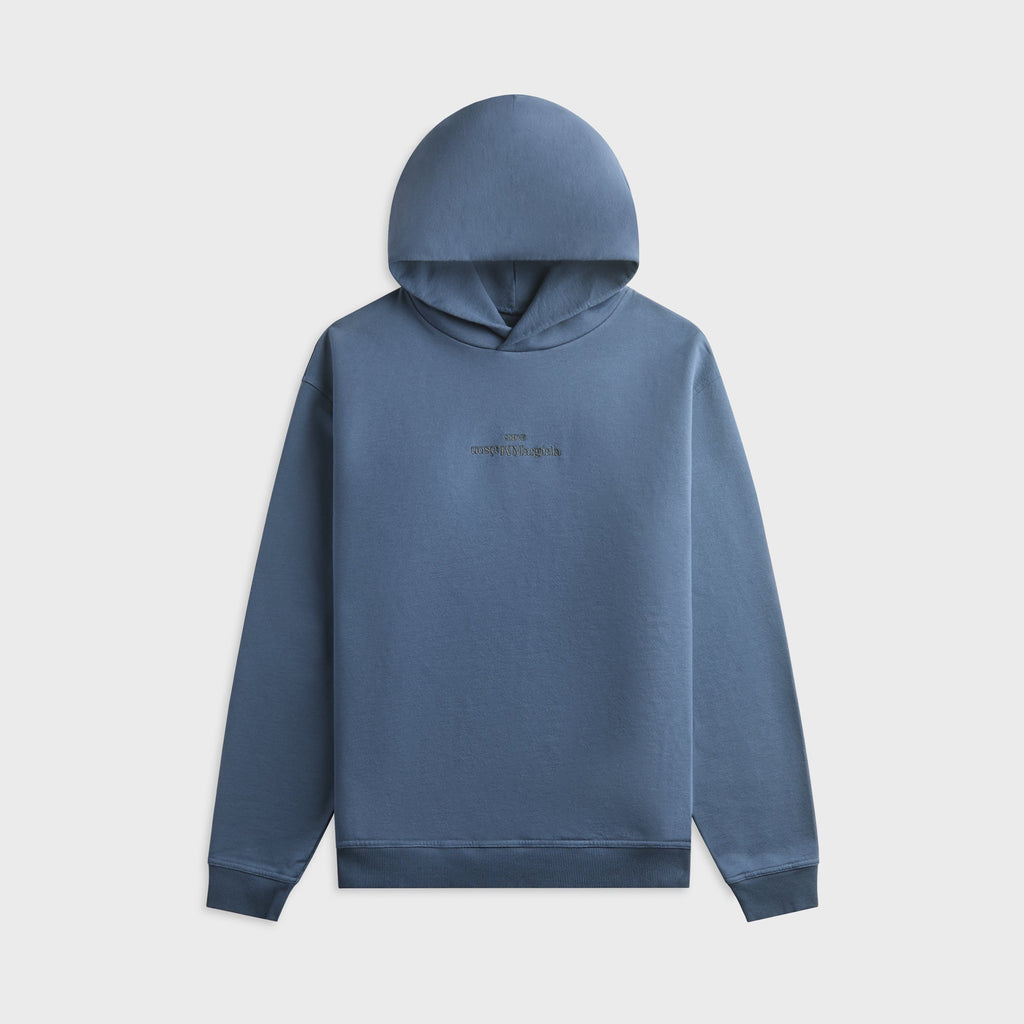 Logo Hoodie Lapis Blue Maison margiela – Гарантія оригінальності – боковий вид