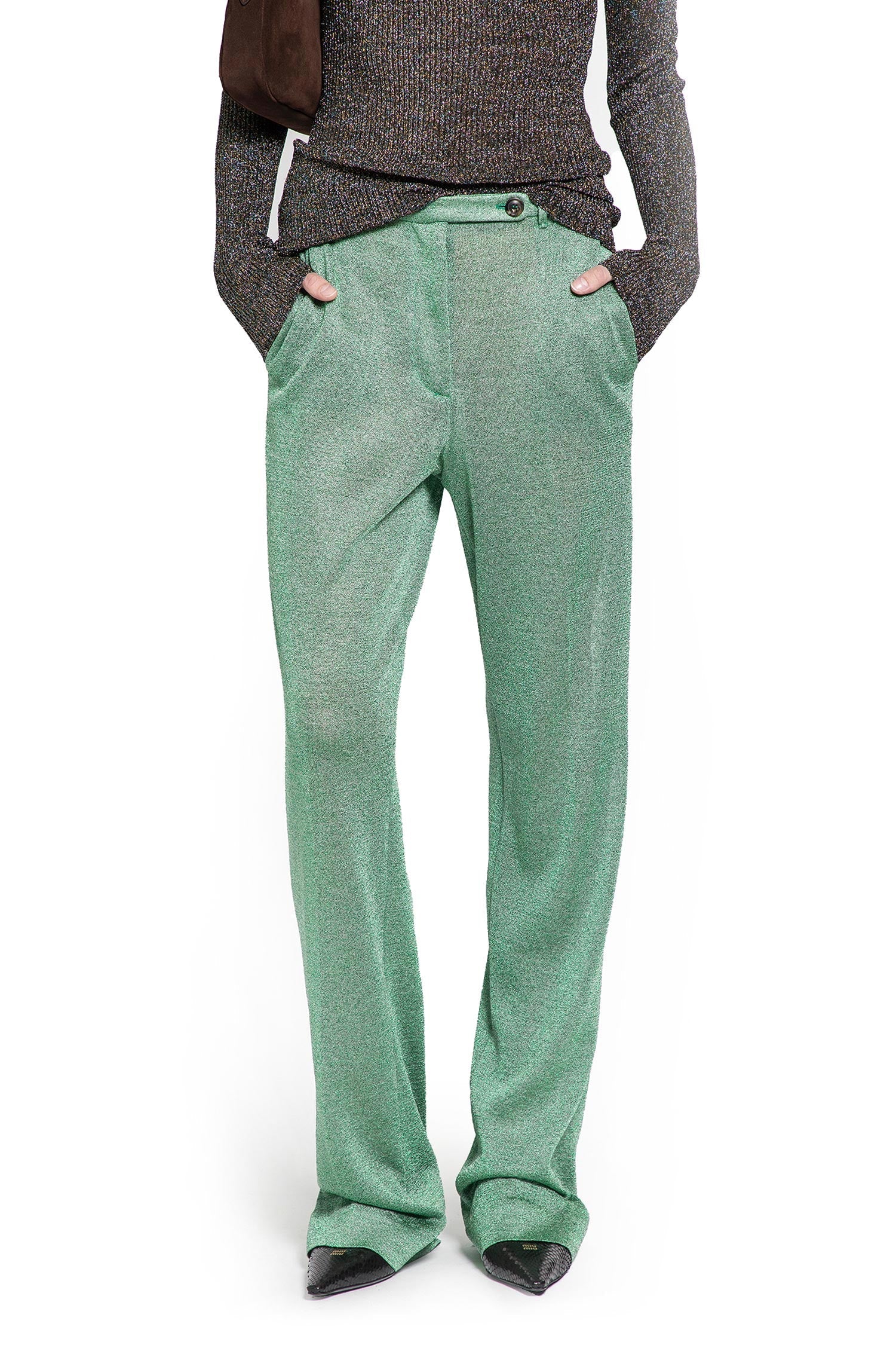 Оригінальна Lurex Pants Miu miu – боковий вид