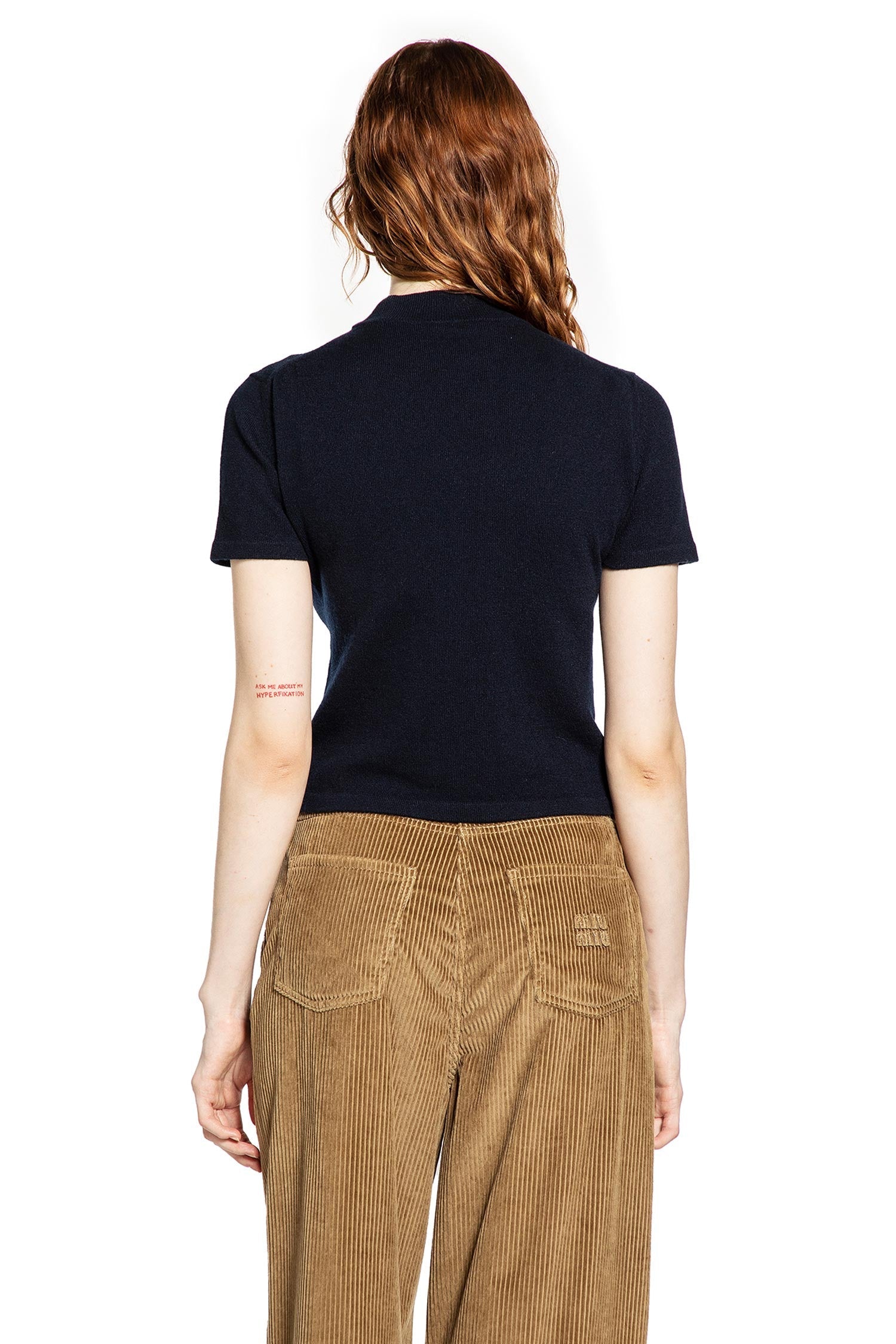 Оригінальна Cashmere Short Sleeve Sweater Miu miu – збільшений вид
