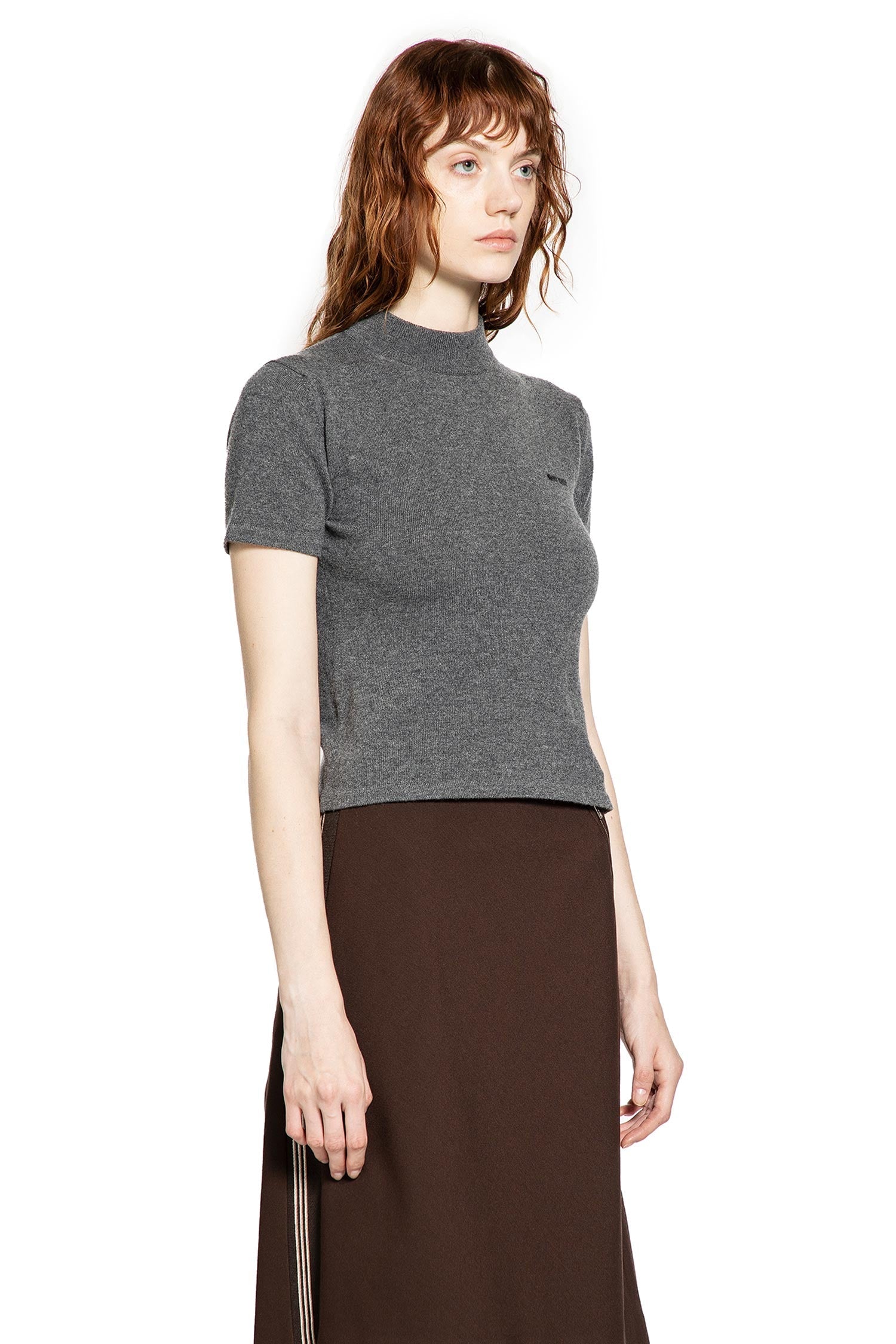 Оригінальна Cashmere Short Sleeve Sweater Miu miu – детальний вид