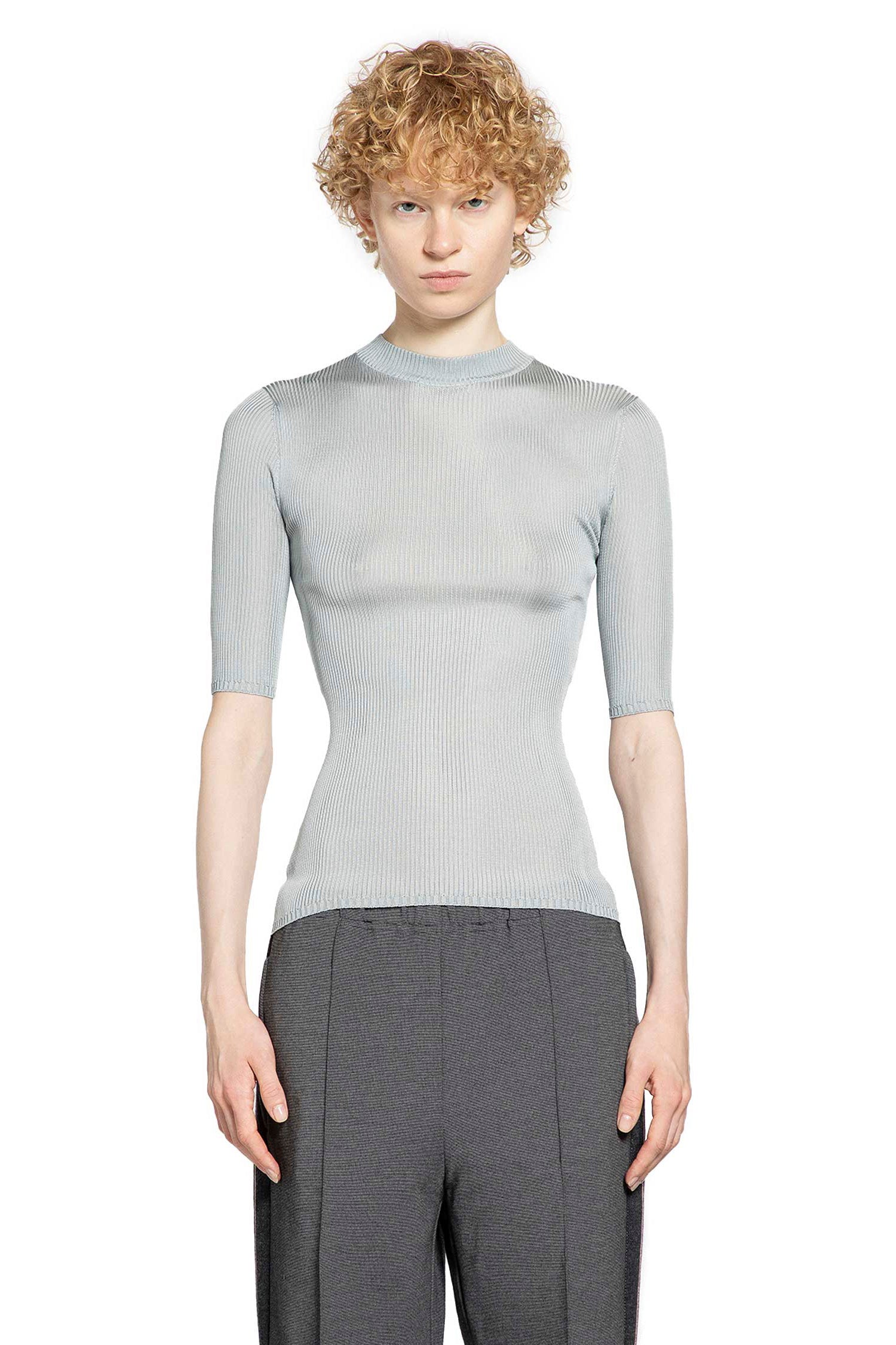 Rib Silk Top Miu miu – Гарантія оригінальності – боковий вид