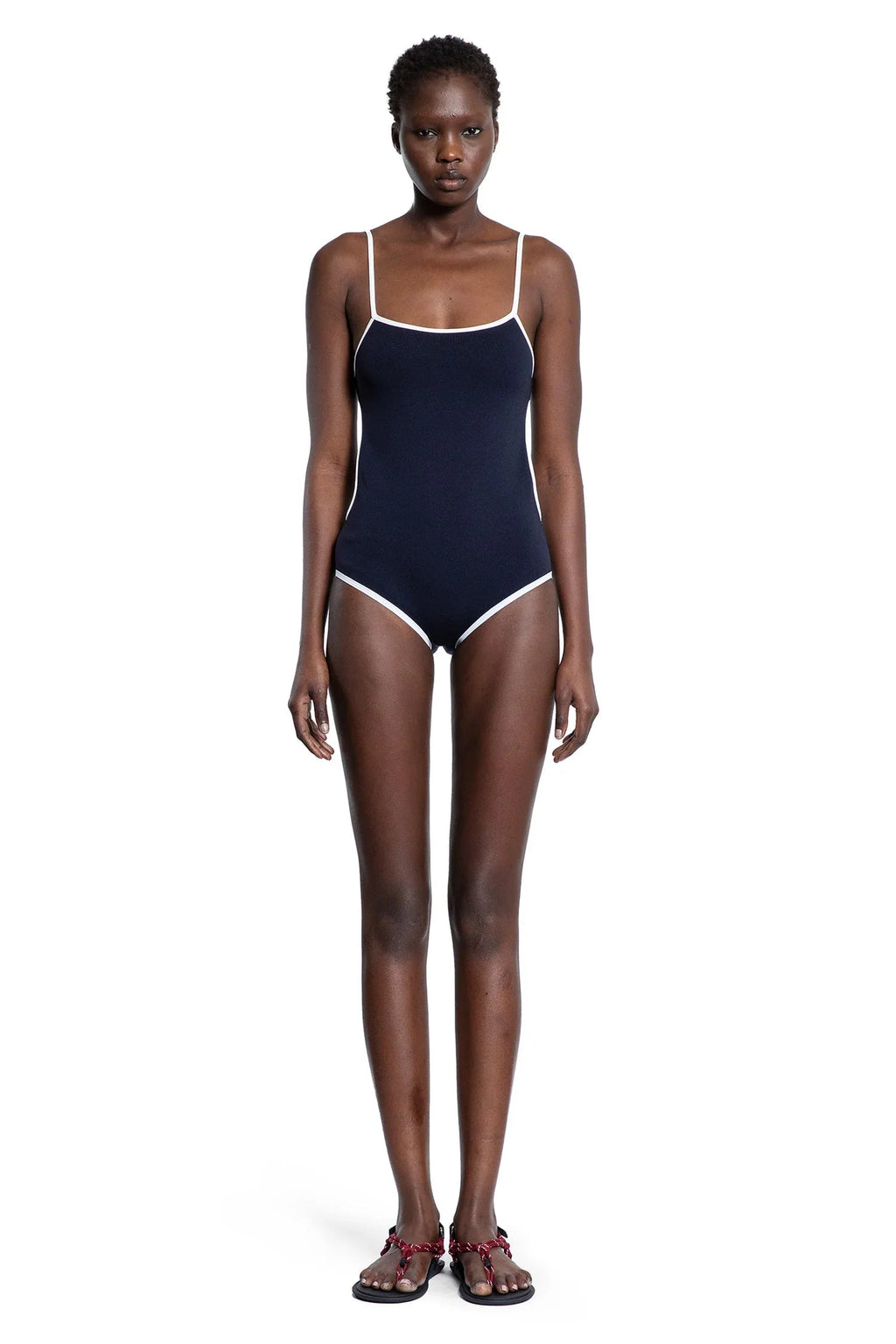 Оригінальна Technical Knit Swimsuit Miu miu – боковий вид