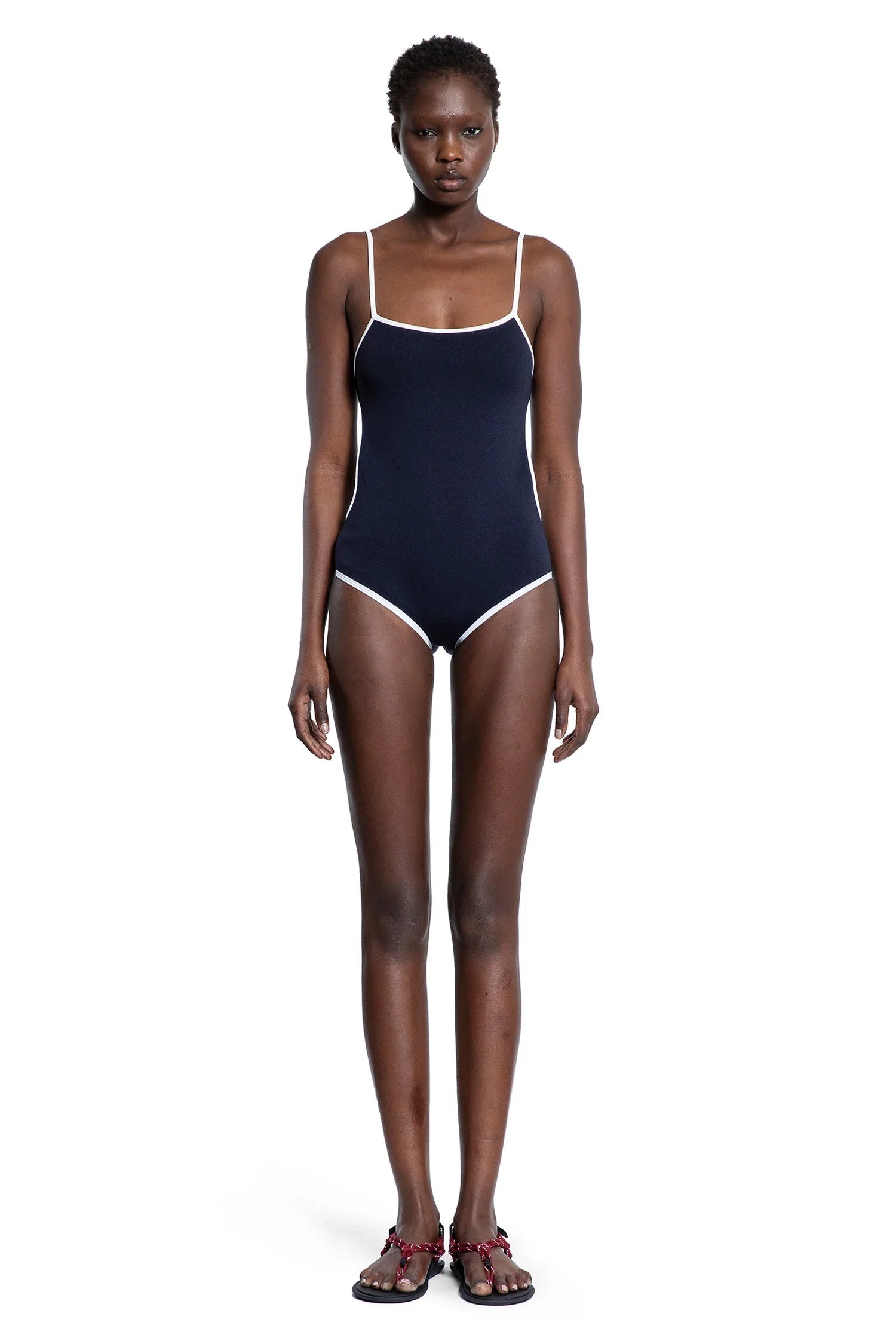Оригінальна Technical Knit Swimsuit Miu miu – боковий вид