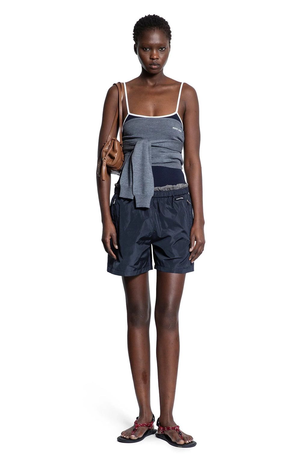Оригінальна Technical Knit Swimsuit Miu miu – збільшений вид