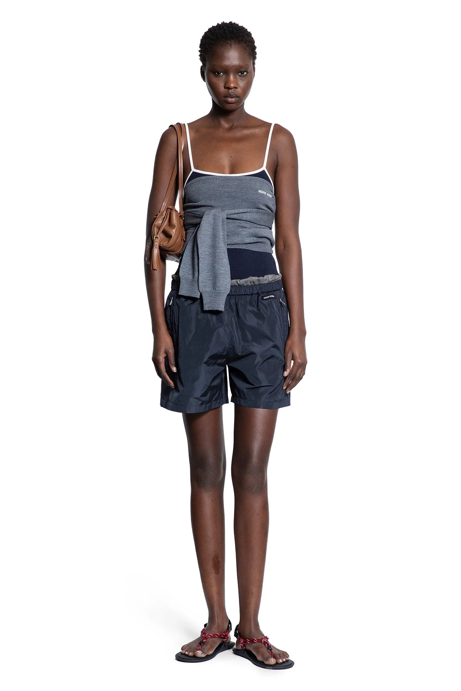 Оригінальна Technical Knit Swimsuit Miu miu – збільшений вид