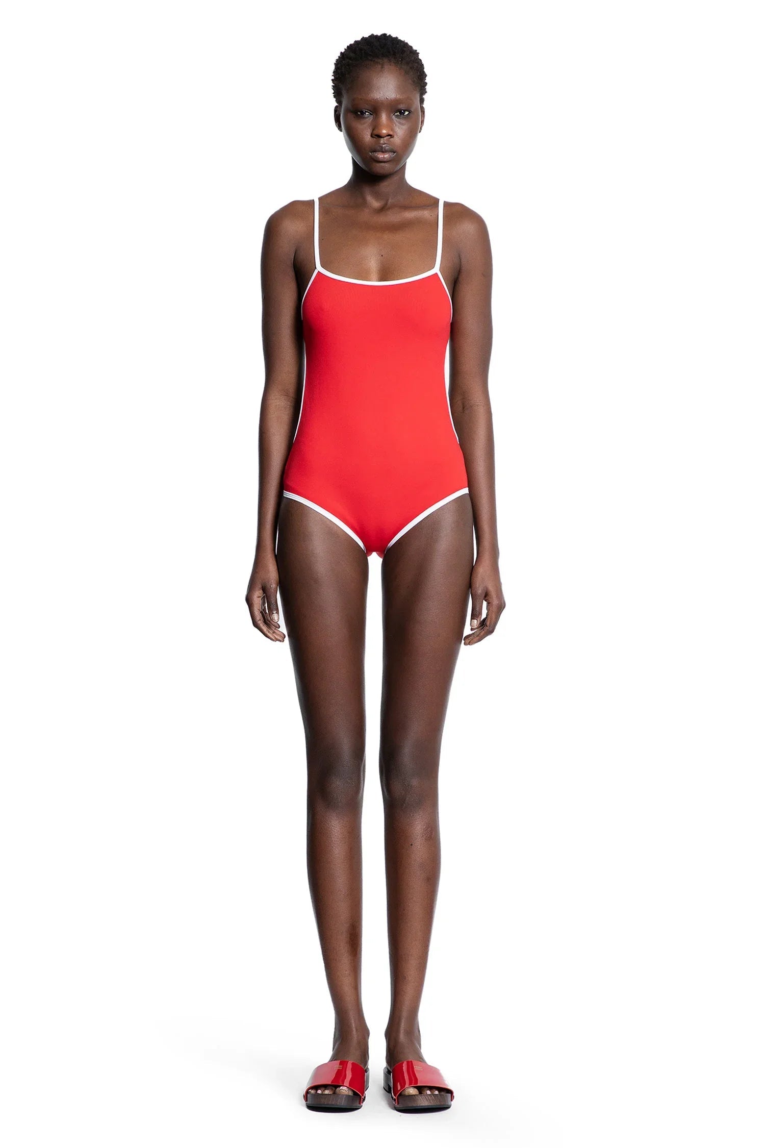 Оригінальна Technical Knit Swimsuit Miu miu – боковий вид