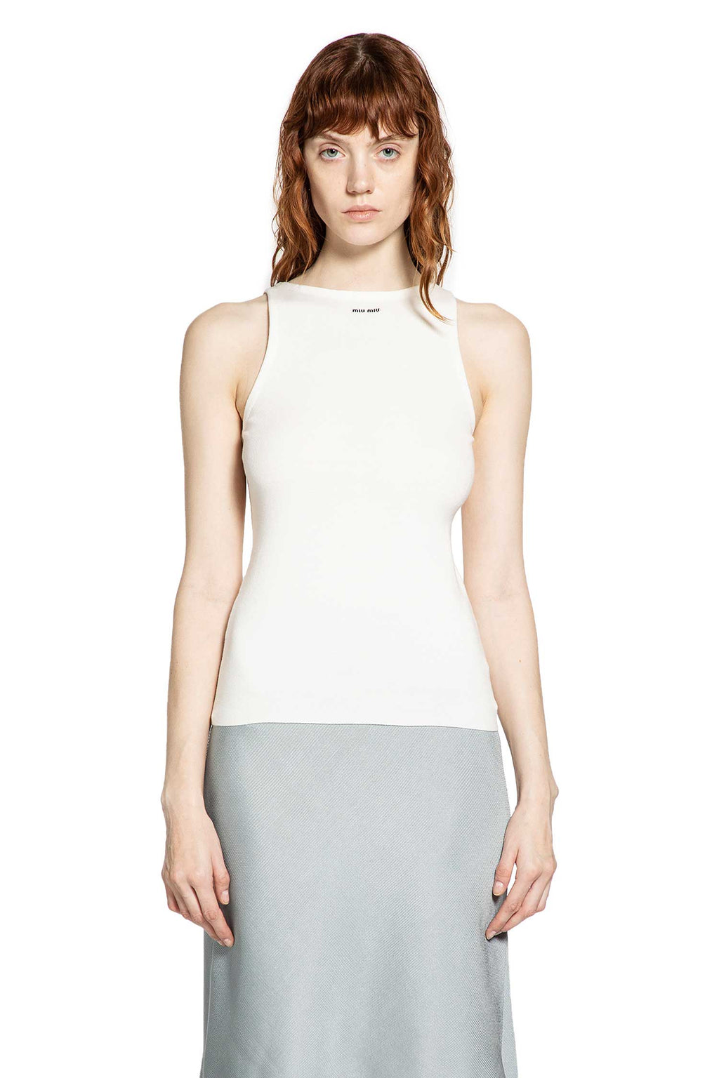 Cotton Knit Tank Top Miu miu – Гарантія оригінальності – вид ззаду