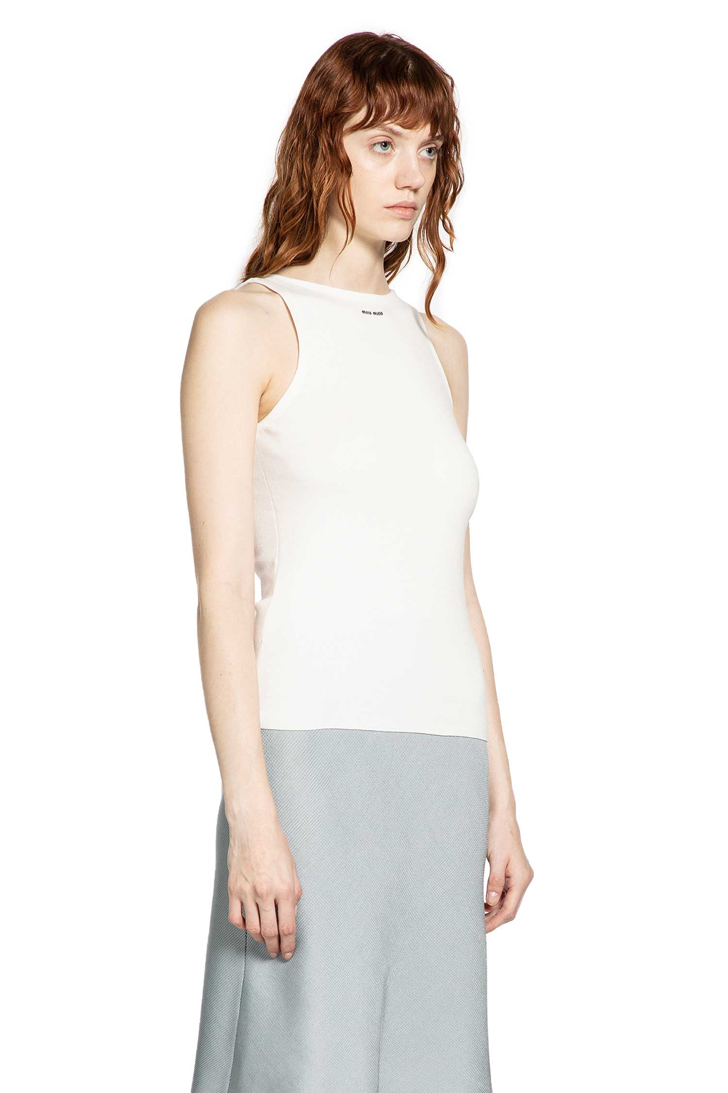 Cotton Knit Tank Top Miu miu – Гарантія оригінальності – детальний вид
