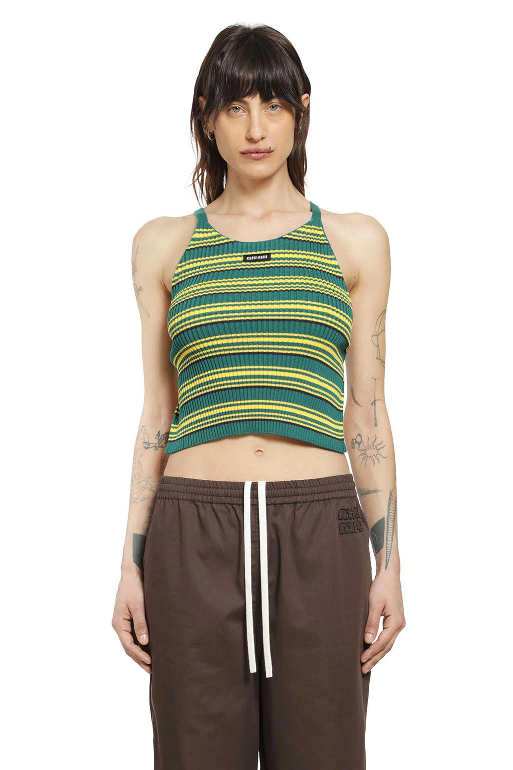 Cotton Knit Top Miu miu – Гарантія оригінальності – боковий вид