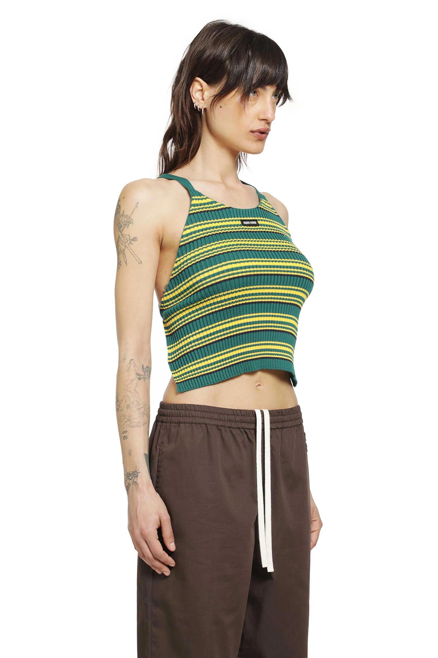 Cotton Knit Top Miu miu – Гарантія оригінальності – вид ззаду