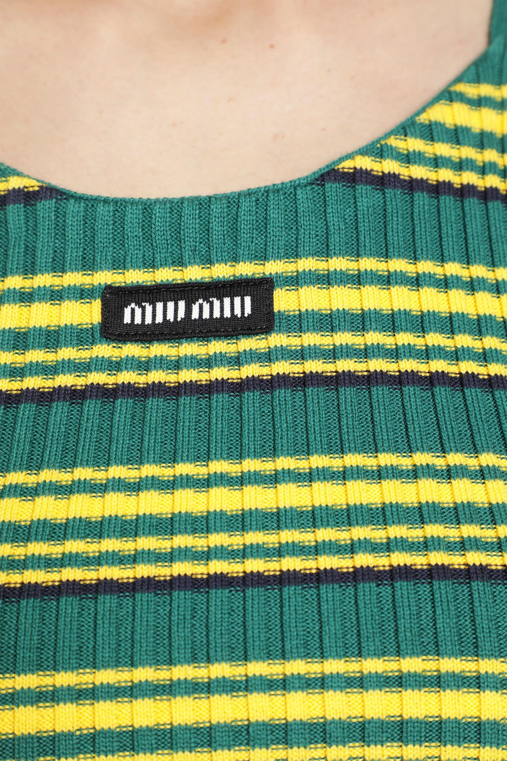Cotton Knit Top Miu miu – Гарантія оригінальності – збільшений вид