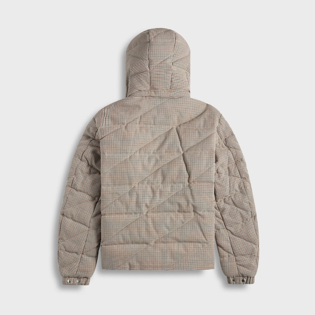 Psyllos Wool Blend Hooded Down Jacket Grey Moncler – Гарантія оригінальності – вид ззаду