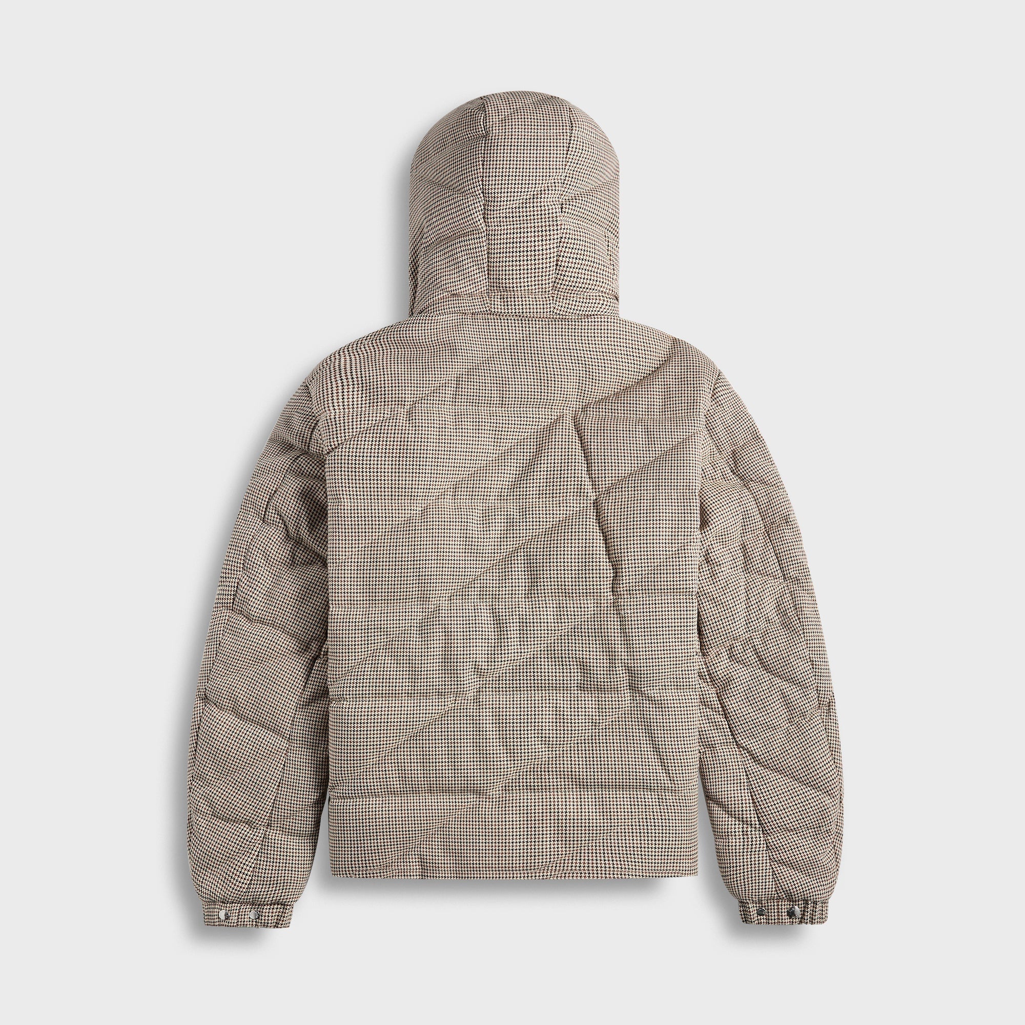 Psyllos Wool Blend Hooded Down Jacket Grey Moncler – Гарантія оригінальності – вид ззаду