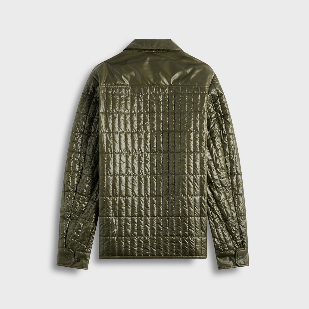 Оригінальна Madiere Shirt Jacket Olive Green Moncler – вид ззаду